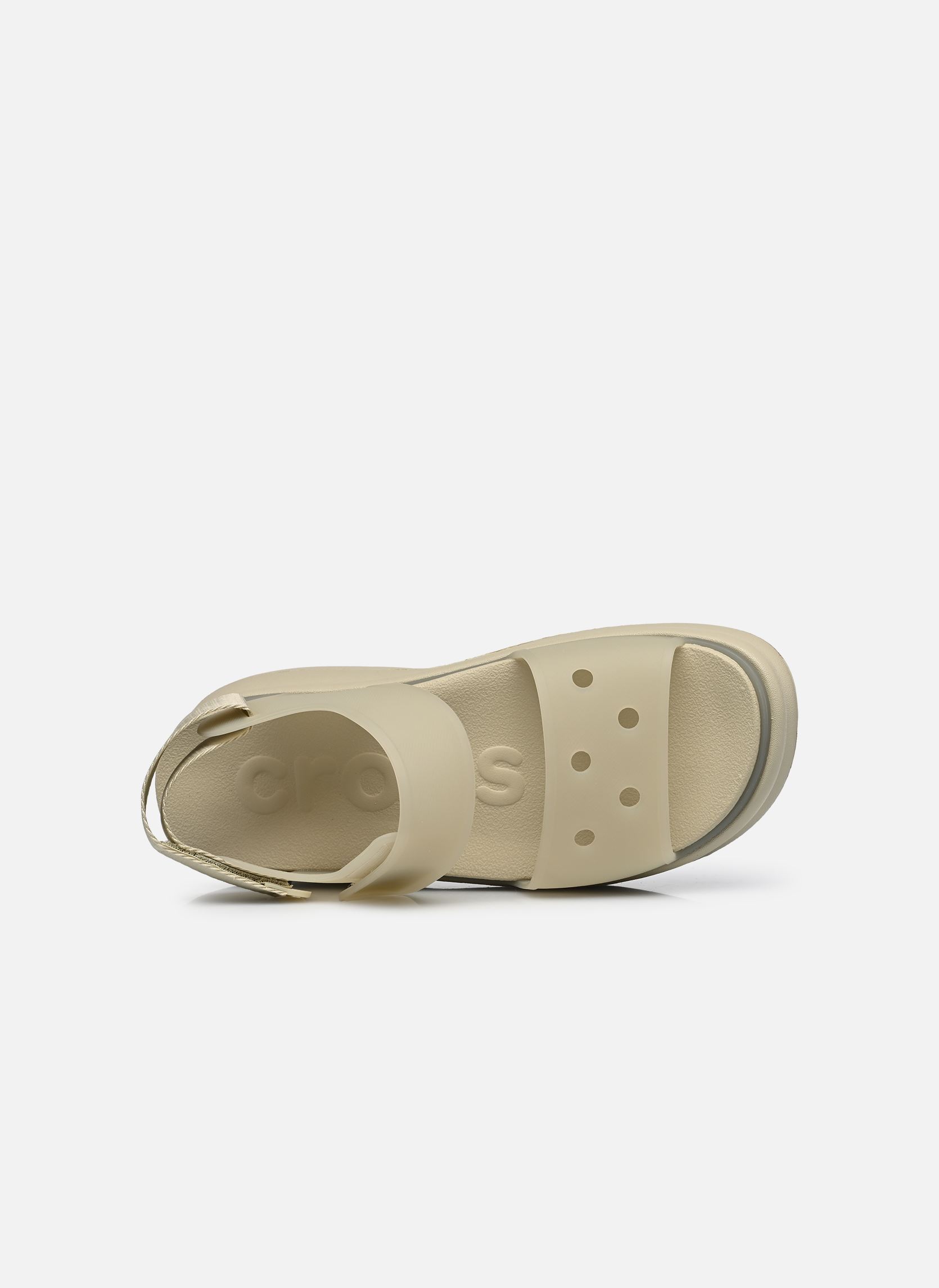 Sandalen met sleehak en plateau Soho Frosted Y Strap Sandal dames beige Crocs Sandalen met sleehak en plateau Soho Frosted Y Strap Sandal dames beige METEOR