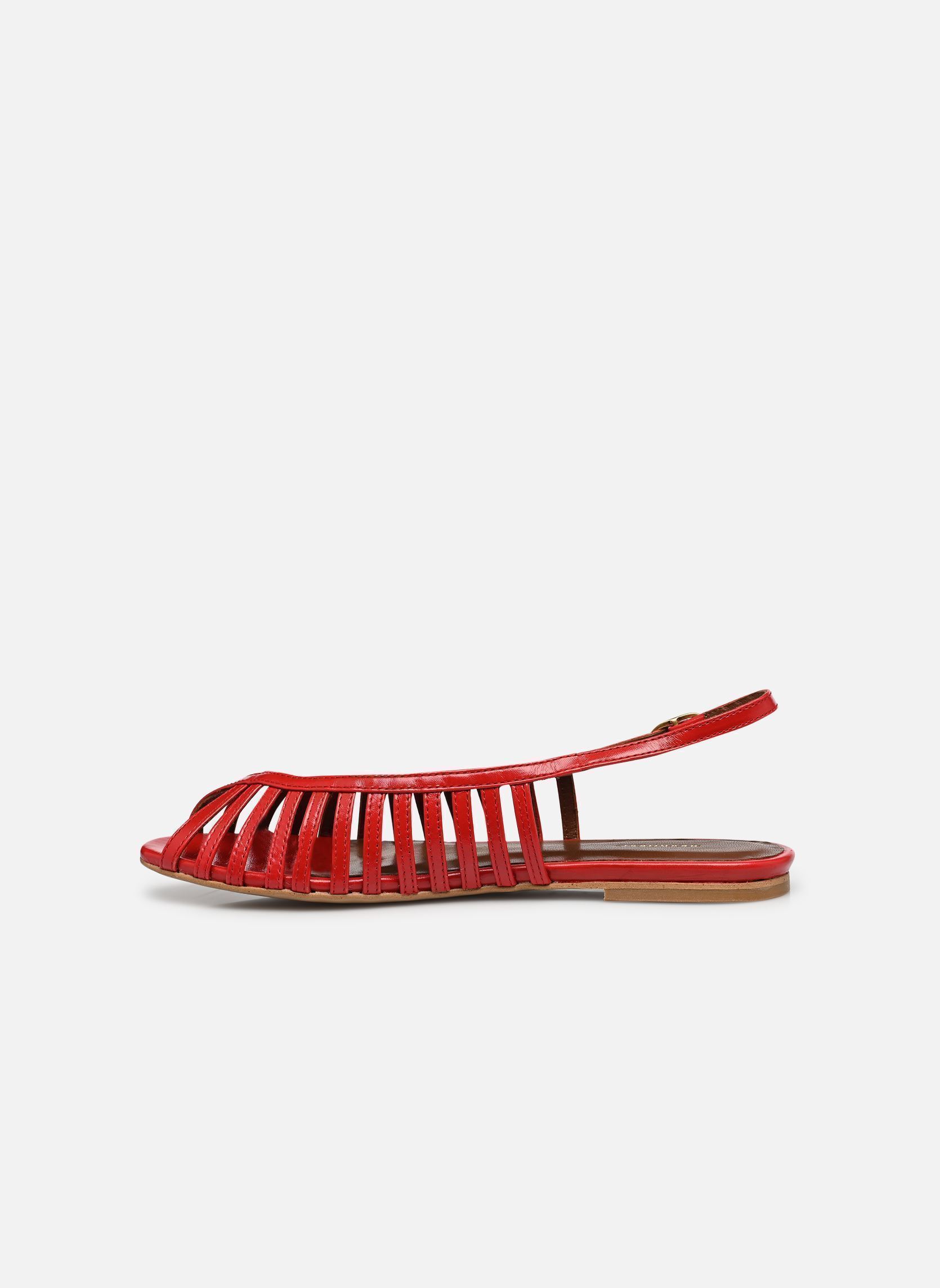 Sandalen Carminho 20 dames rood Anonymous Copenhagen Sandalen Carminho 20 dames rood CRINCLED POLISHED RUBY RED