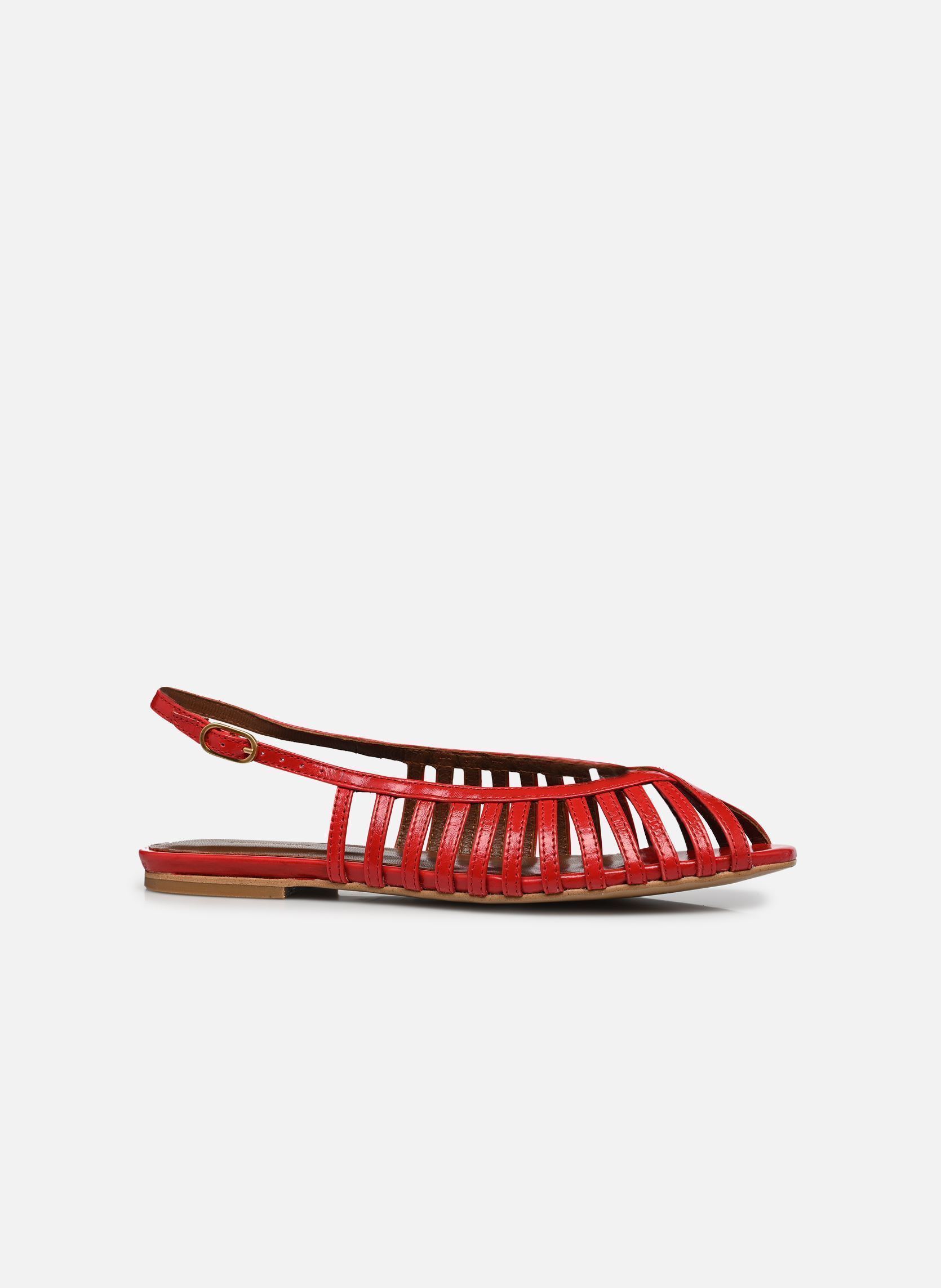 Sandalen Carminho 20 dames rood Anonymous Copenhagen Sandalen Carminho 20 dames rood CRINCLED POLISHED RUBY RED