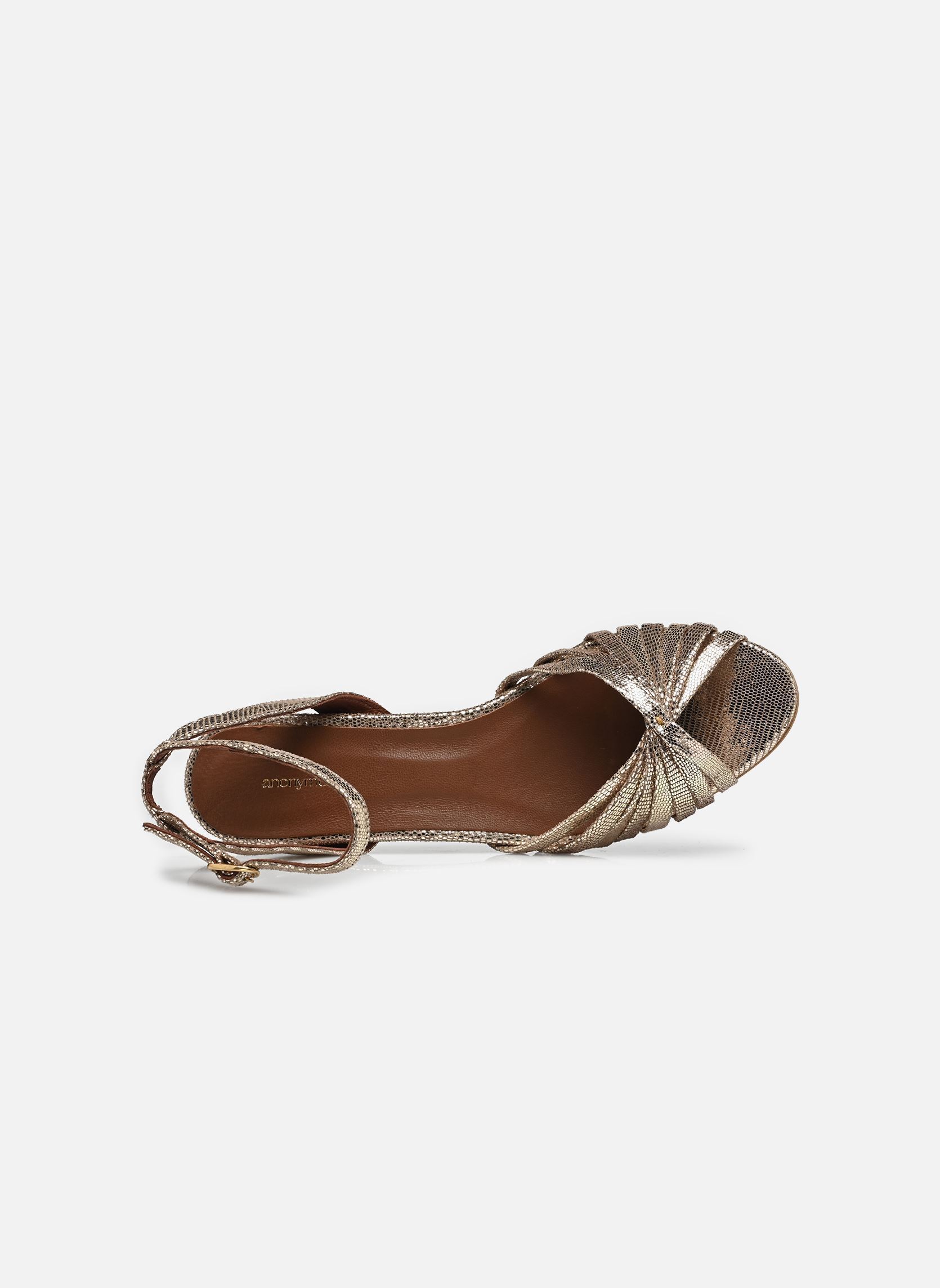 Sandales Margriet femme or et bronze Anonymous Copenhagen Sandales Margriet femme or et bronze LIZARD METALLIC GOAT VINTAGE C