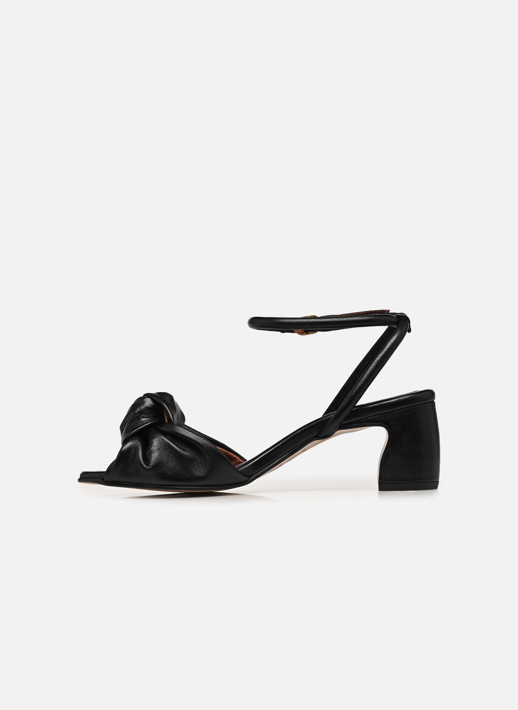 Sandales Curvey 50 femme noir Anonymous Copenhagen Sandales Curvey 50 femme noir SHINY LAMB BLACK