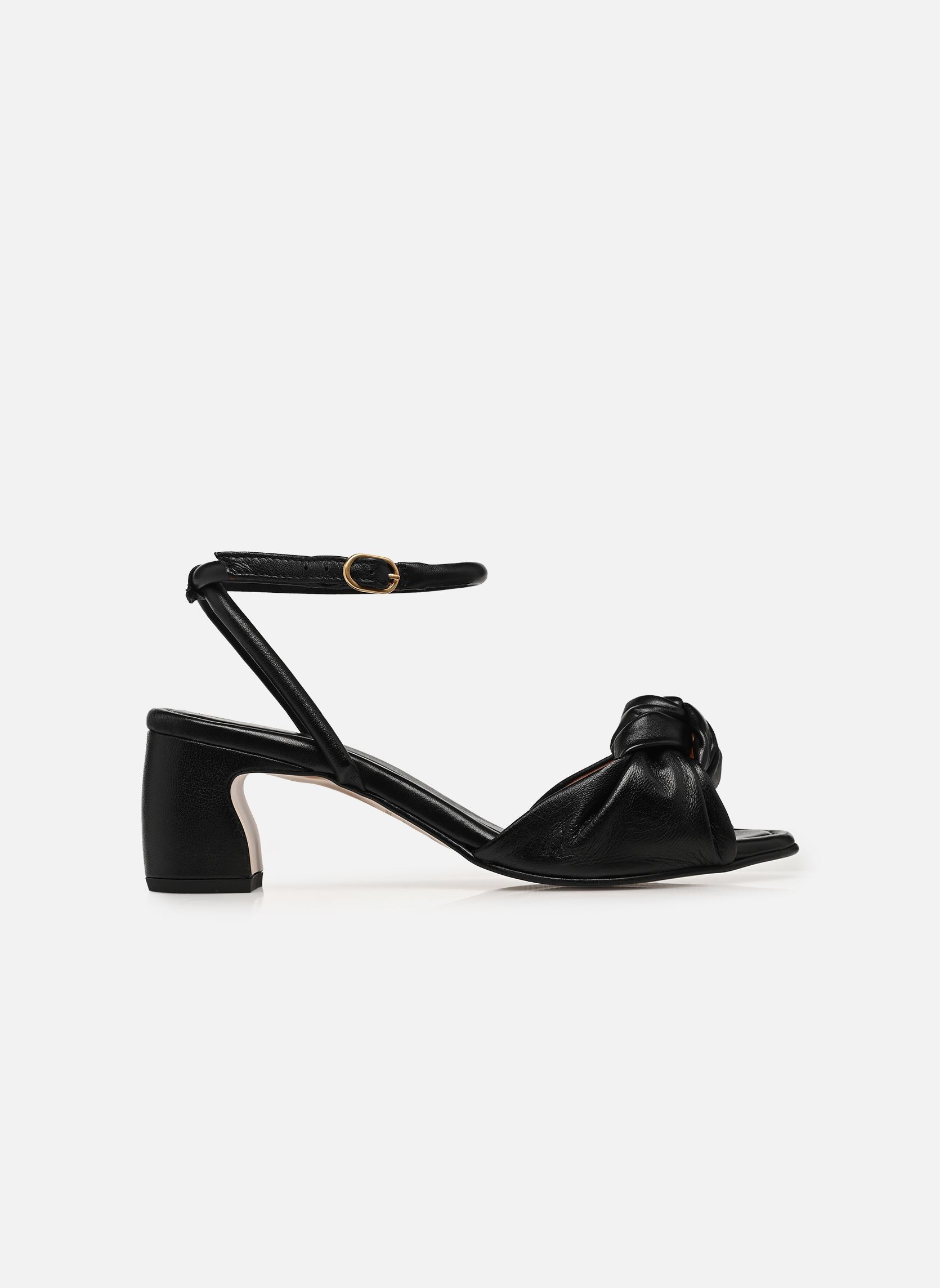 Sandales Curvey 50 femme noir Anonymous Copenhagen Sandales Curvey 50 femme noir SHINY LAMB BLACK