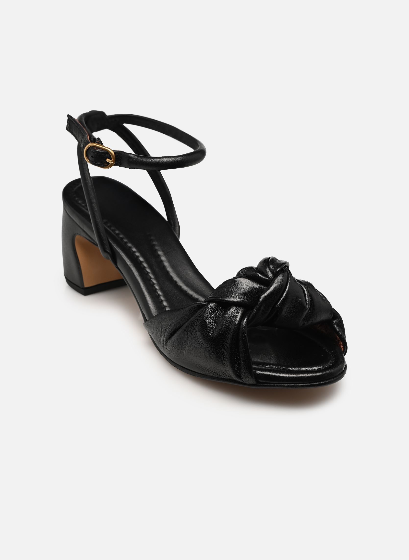 Sandales Curvey 50 femme noir Anonymous Copenhagen Sandales Curvey 50 femme noir SHINY LAMB BLACK