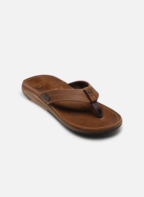 Reef Tongs Leather Offshore homme marron