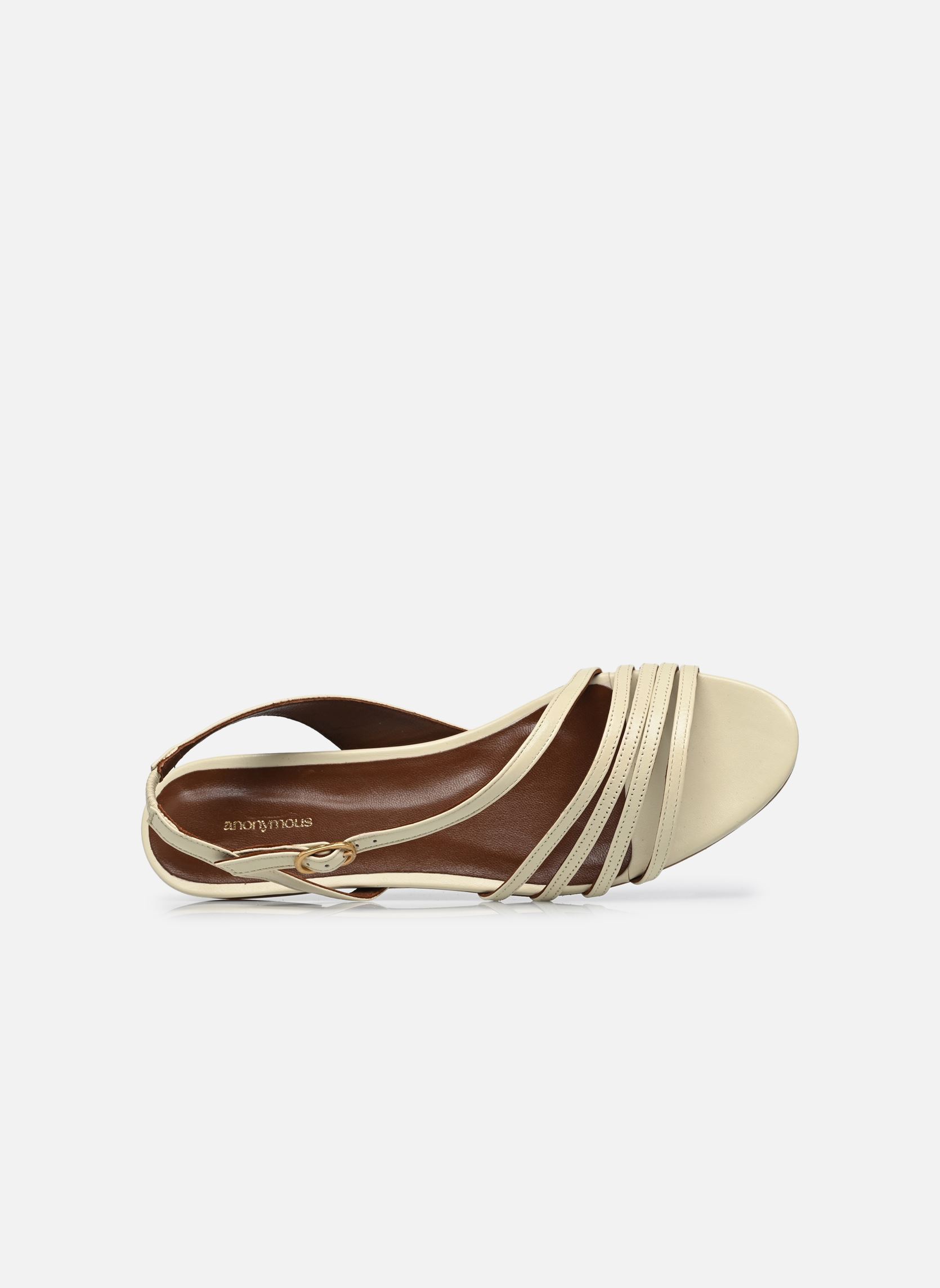 Sandales Naia 10 femme blanc Anonymous Copenhagen Sandales Naia 10 femme blanc SHINY LAMB WHITE SAND