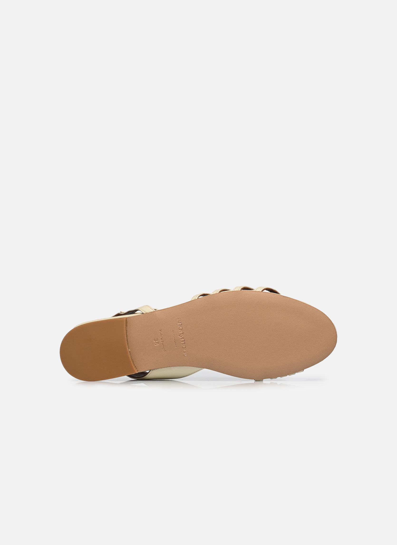 Sandales Naia 10 femme blanc Anonymous Copenhagen Sandales Naia 10 femme blanc SHINY LAMB WHITE SAND