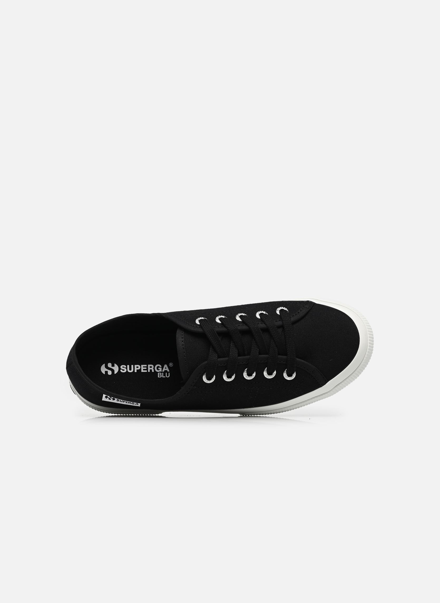Leinen-Sneaker 3750 Leggera W damen schwarz Superga Leinen-Sneaker 3750 Leggera W damen schwarz BLACK-FWHITE