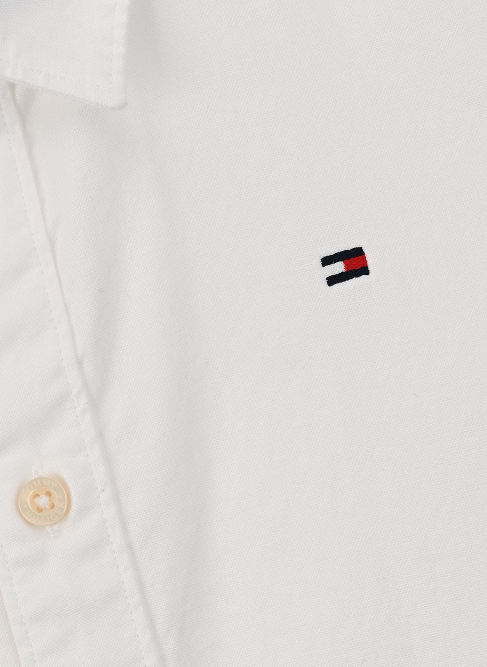 Chemises manches courtes Stretch Oxford Shirt KB0KB09554 garçon blanc Tommy Hilfiger Chemises manches courtes Stretch Oxford Shirt KB0KB09554 garçon blanc WHITE