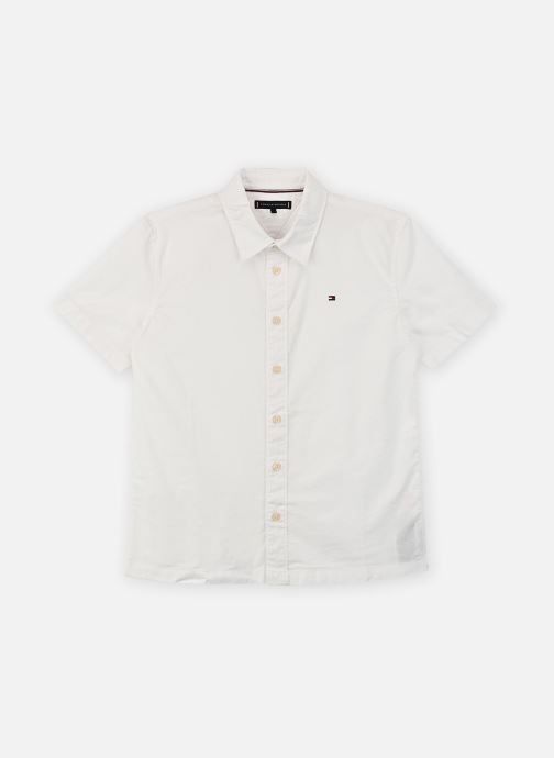 Tommy Hilfiger Korte mouw overhemden Stretch Oxford Shirt KB0KB09554 jongens wit