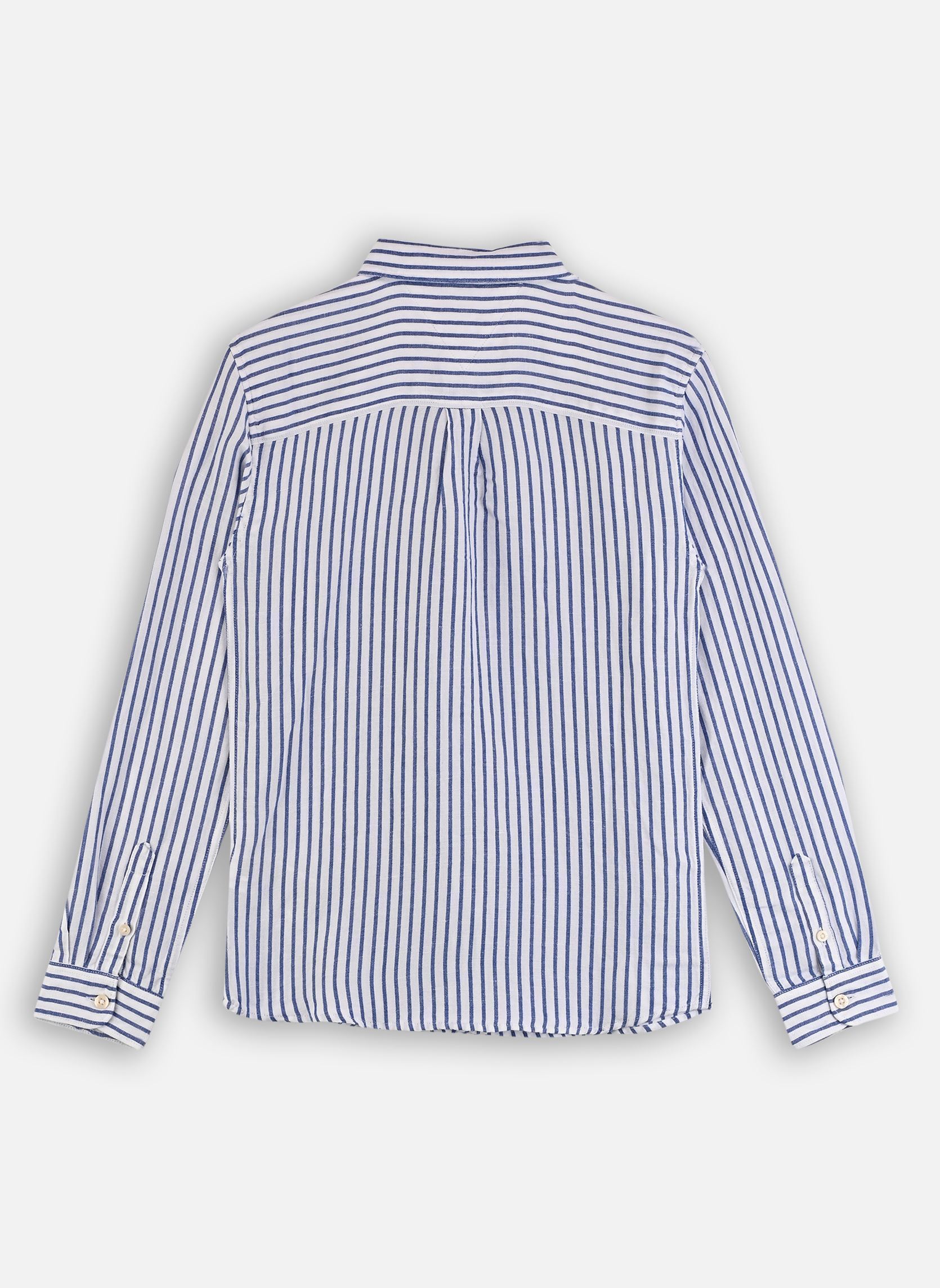 Langarm-Hemden Linen Blend Striped KB0KB09630 jungen blau Tommy Hilfiger Langarm-Hemden Linen Blend Striped KB0KB09630 jungen blau EMPIRE BLUE STRIPE