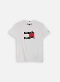 Kurzarm-T-Shirts Wavy Flag T-Shirt KB0KB10275 jungen weiß