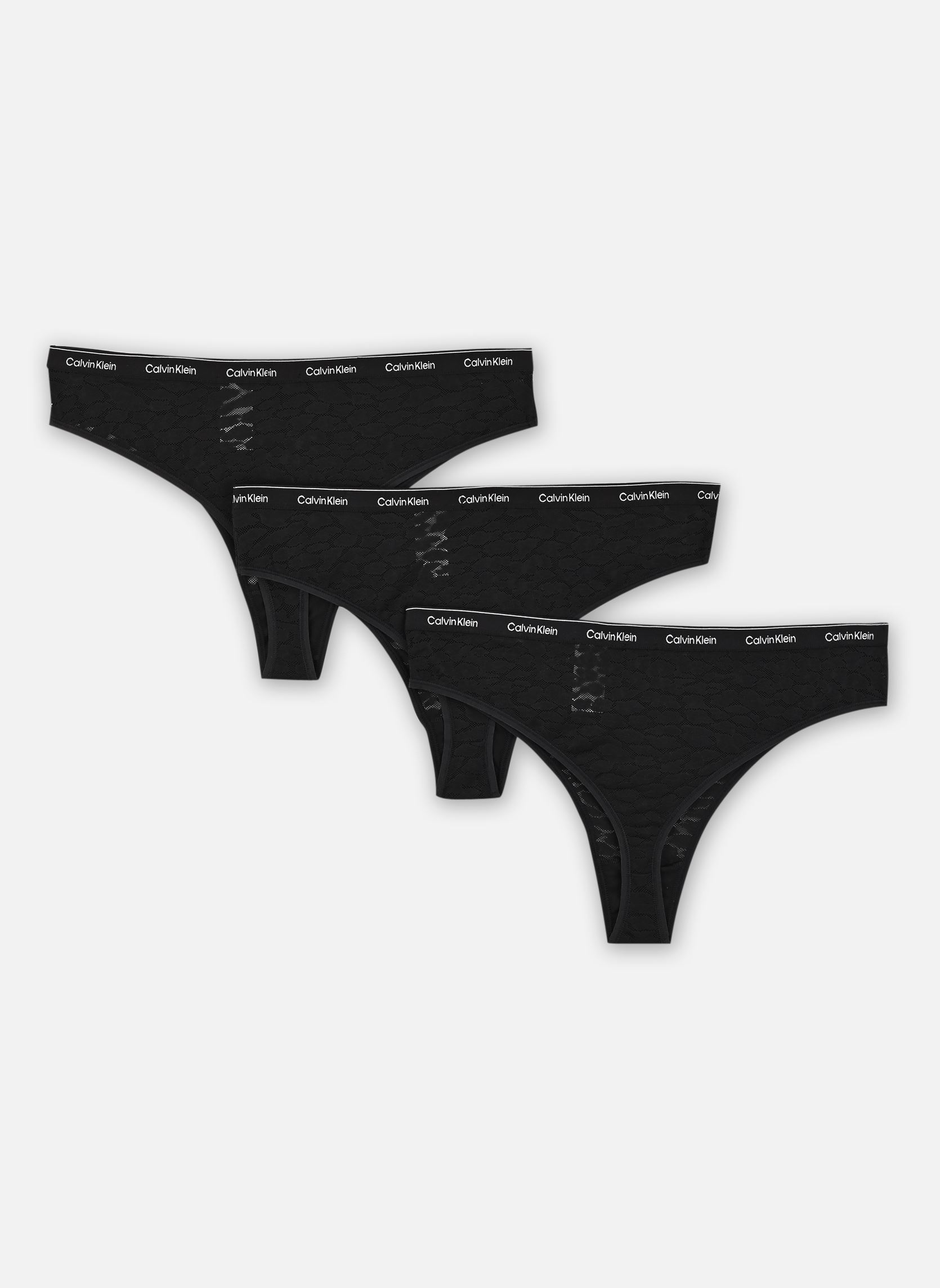 Boyshorts Lot de 3 slips brésiliens 000QD5225E dames zwart Calvin Klein Boyshorts Lot de 3 slips brésiliens 000QD5225E dames zwart BLACK/ BLACK/ BLACK