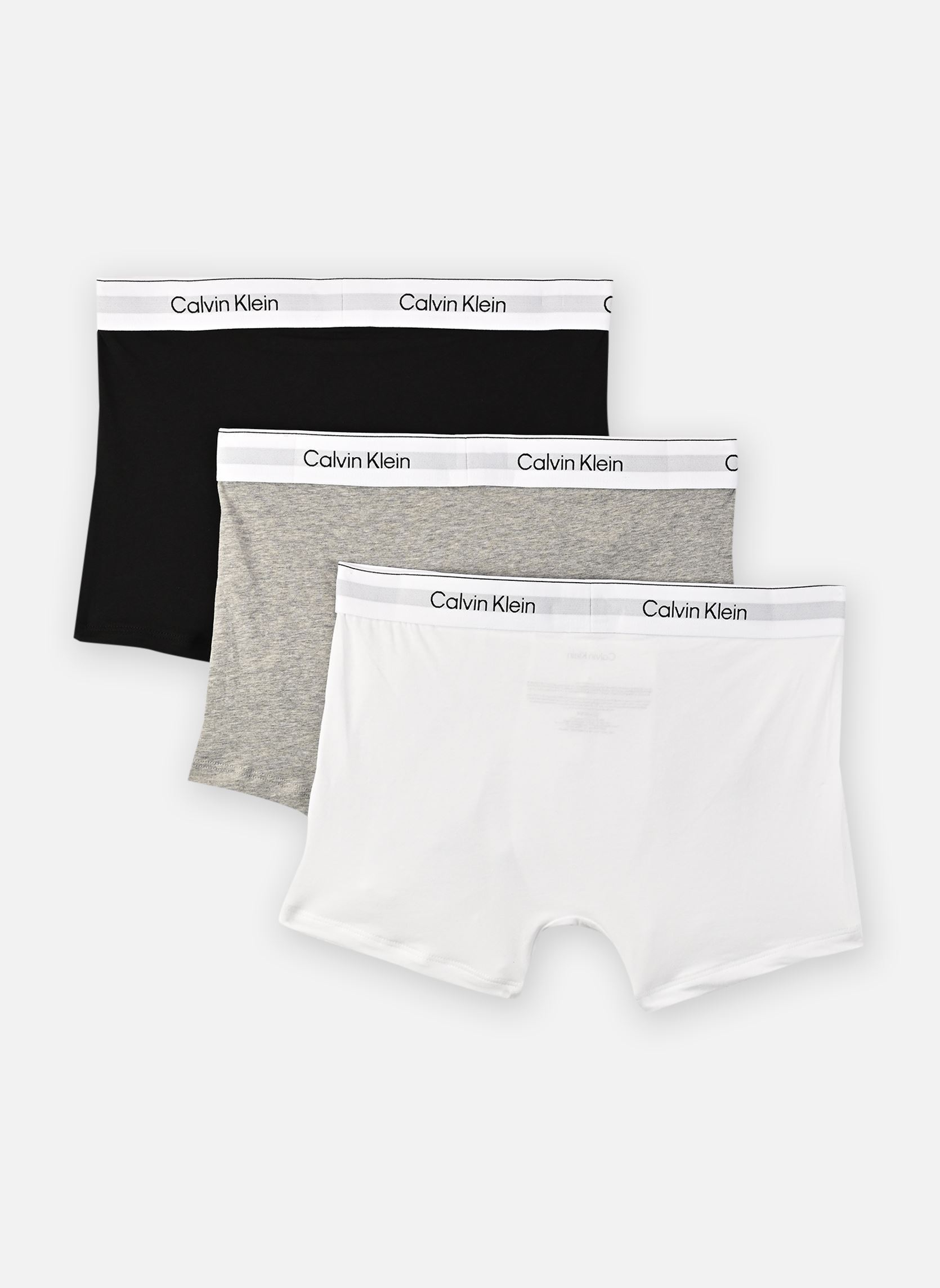 Sportondergoed Lot de 3 boxers en coton LV00NB4392 heren grijs Calvin Klein Sportondergoed Lot de 3 boxers en coton LV00NB4392 heren grijs GREY HEATHER/WHITE/BLACK