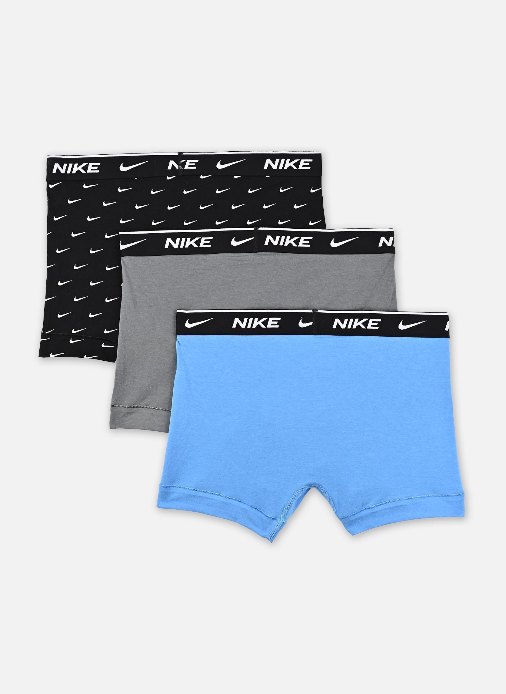 Sous-vêtements de sport Lot de 3 boxers Trunk en coton NQ00KE128 homme bleu Nike Underwear Sous-vêtements de sport Lot de 3 boxers Trunk en coton NQ00KE128 homme bleu SWOOSH PRINT/COOL GREY/UNI BLU