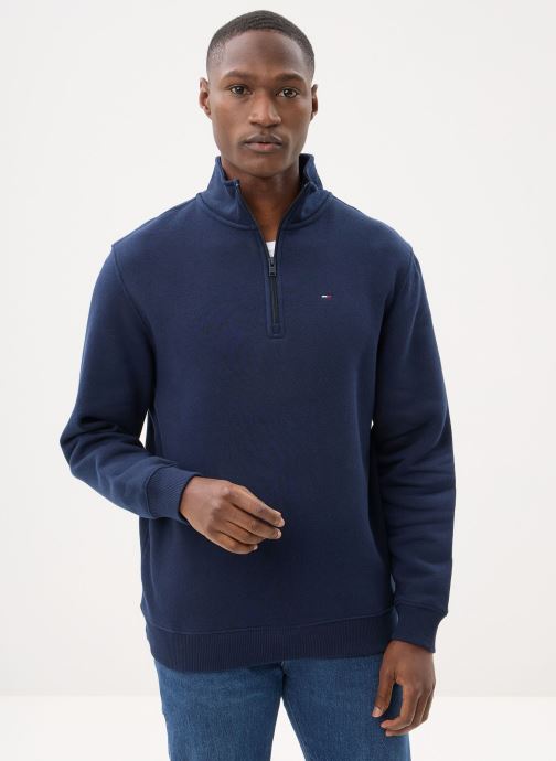 Tommy Jeans Sweaters met rits Tjm Reg Fleece Qz Mo heren blauw
