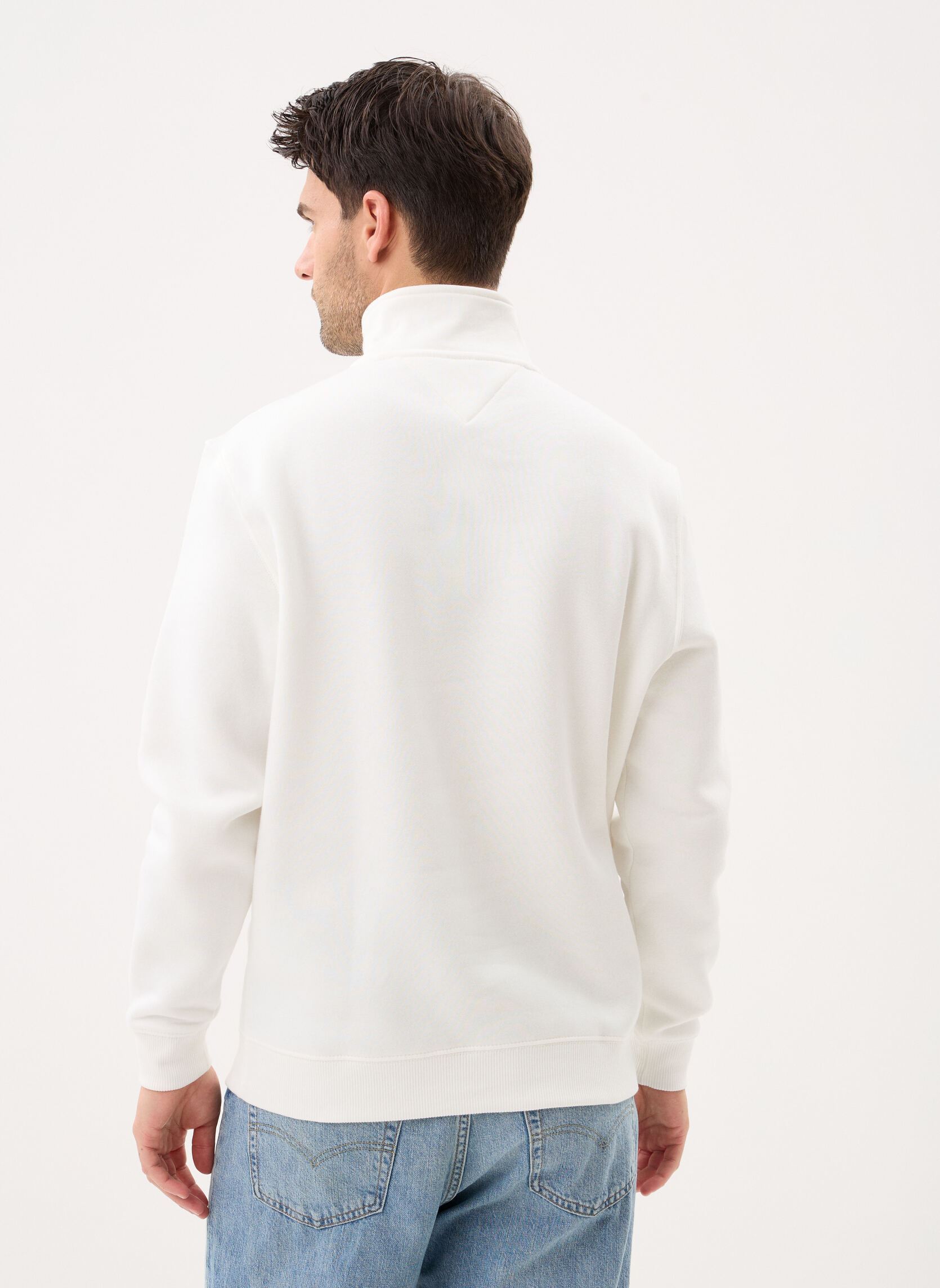 Sweats zippés Tjm Reg Fleece Qz Mo homme blanc Tommy Jeans Sweats zippés Tjm Reg Fleece Qz Mo homme blanc ECRU