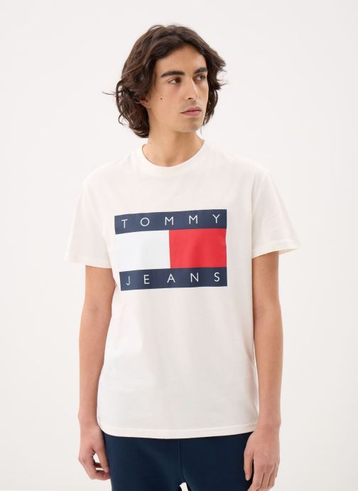 Tommy Jeans T-shirts Tjm Reg Big Flag Ss DM0DM22645 heren wit