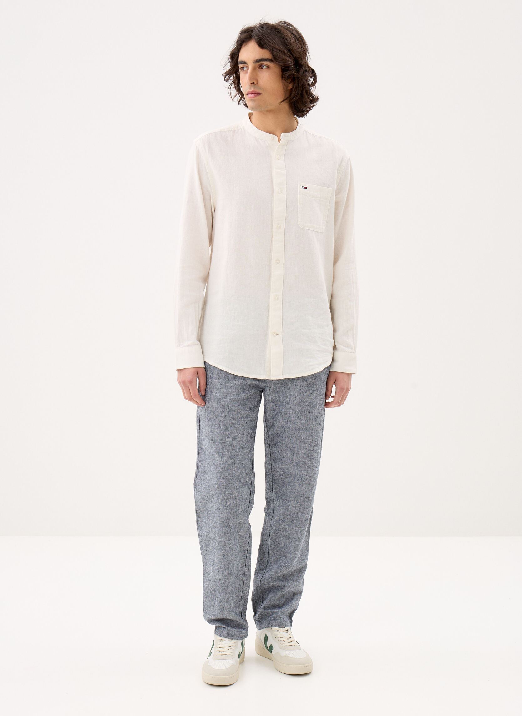 Chino-Hosen Tjm Sonny Linnen Mix DM0DM22820 herren blau Tommy Jeans Chino-Hosen Tjm Sonny Linnen Mix DM0DM22820 herren blau DARK NIGHT NAVY
