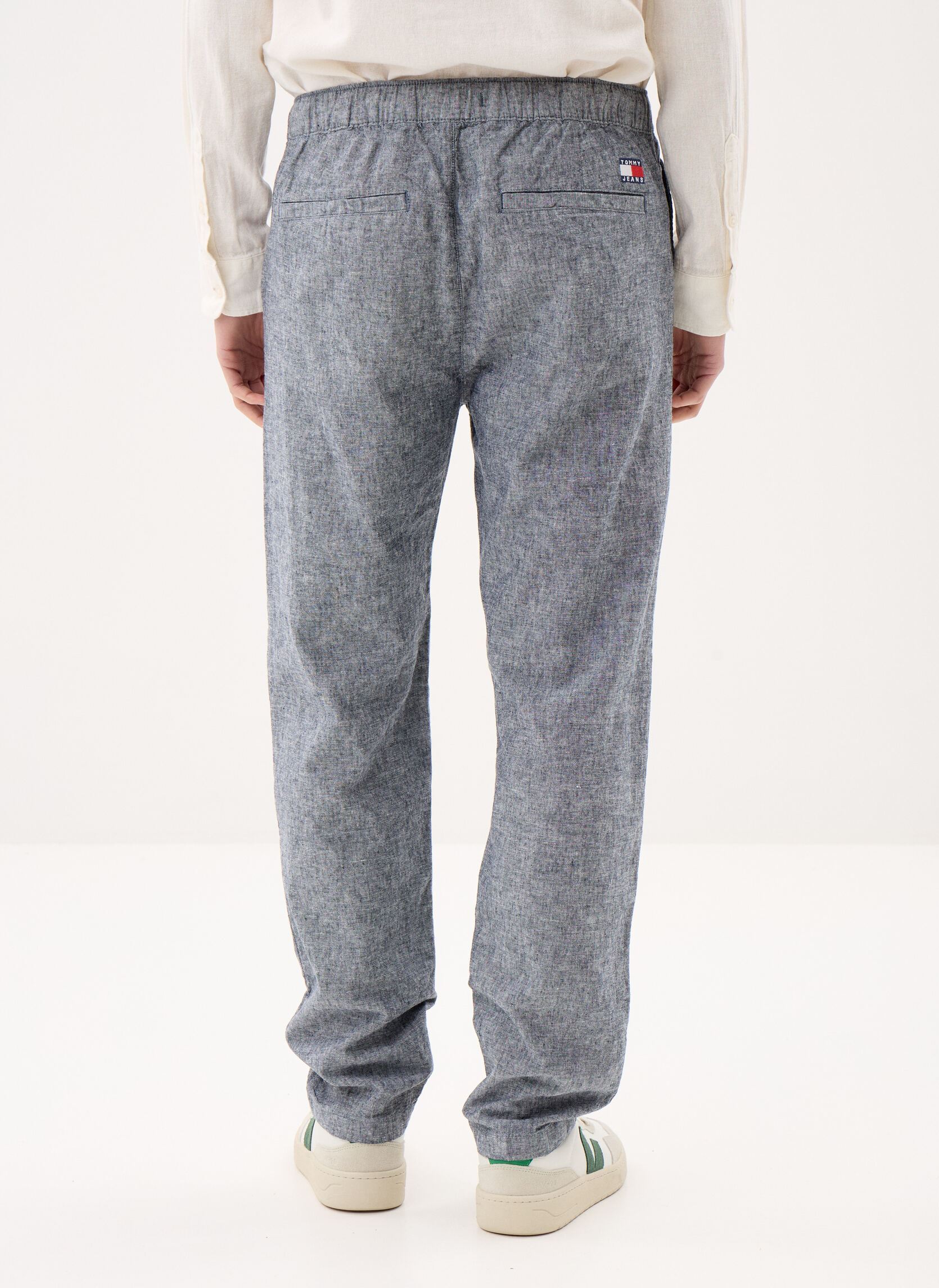 Chino-Hosen Tjm Sonny Linnen Mix DM0DM22820 herren blau Tommy Jeans Chino-Hosen Tjm Sonny Linnen Mix DM0DM22820 herren blau DARK NIGHT NAVY
