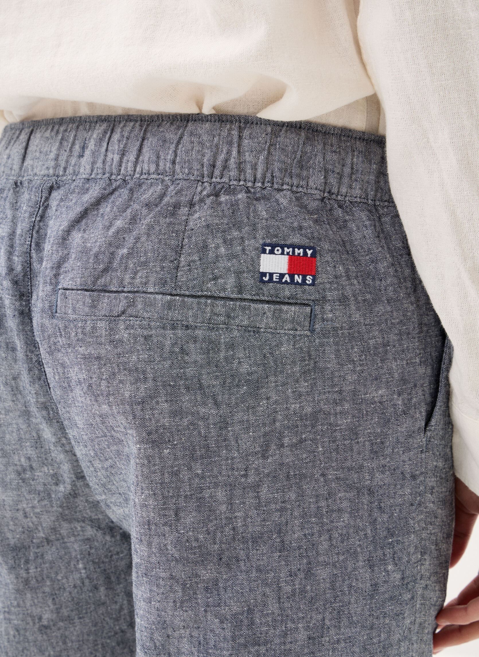 Chino-Hosen Tjm Sonny Linnen Mix DM0DM22820 herren blau Tommy Jeans Chino-Hosen Tjm Sonny Linnen Mix DM0DM22820 herren blau DARK NIGHT NAVY