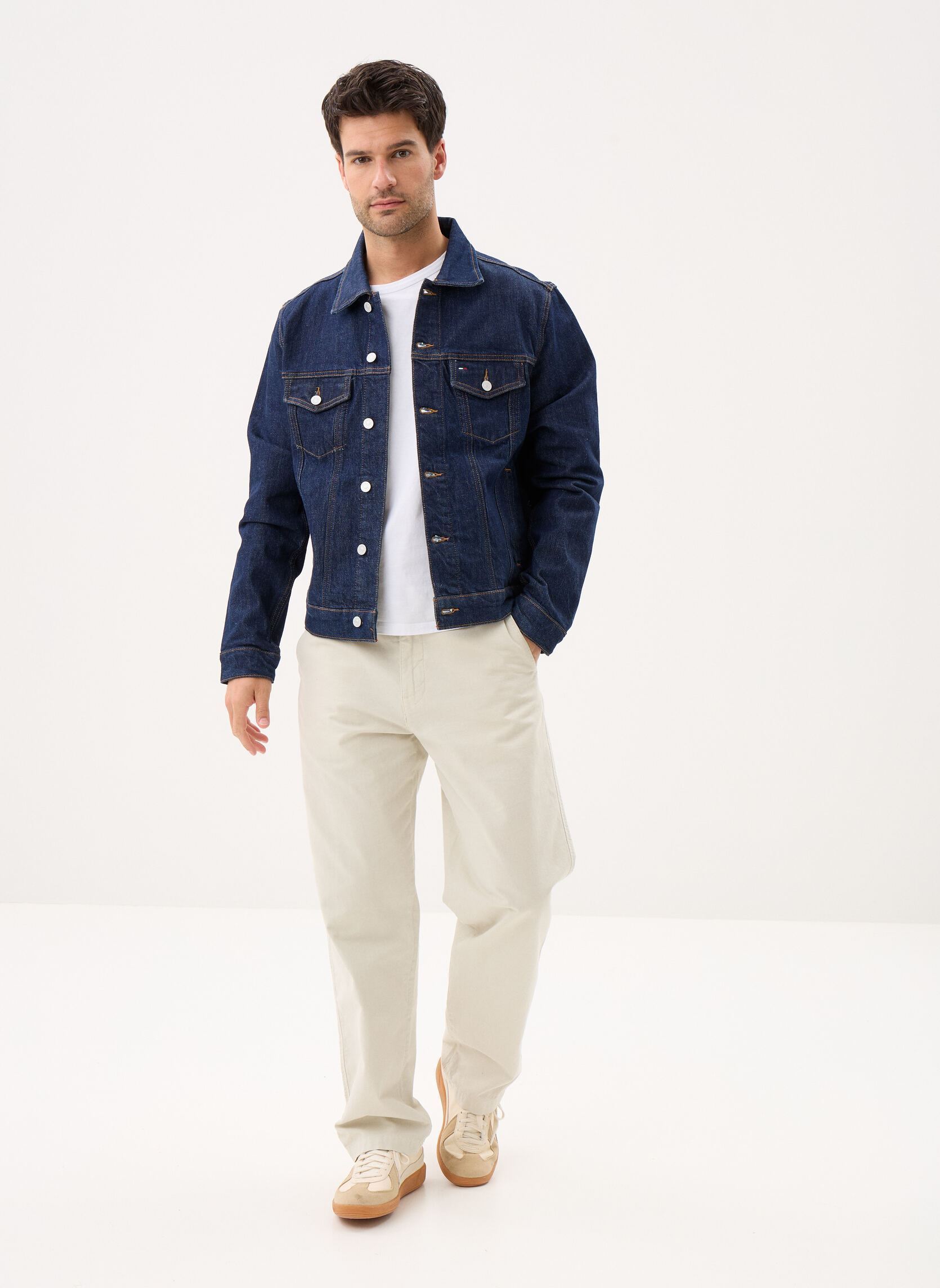 Vestes en jean Ryan Rglr Trckr Jck DM0DM22984 homme bleu Tommy Jeans Vestes en jean Ryan Rglr Trckr Jck DM0DM22984 homme bleu DENIM DARK