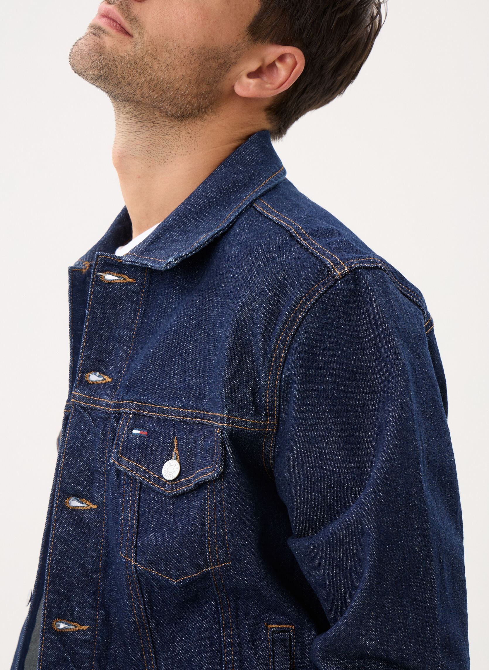 Vestes en jean Ryan Rglr Trckr Jck DM0DM22984 homme bleu Tommy Jeans Vestes en jean Ryan Rglr Trckr Jck DM0DM22984 homme bleu DENIM DARK