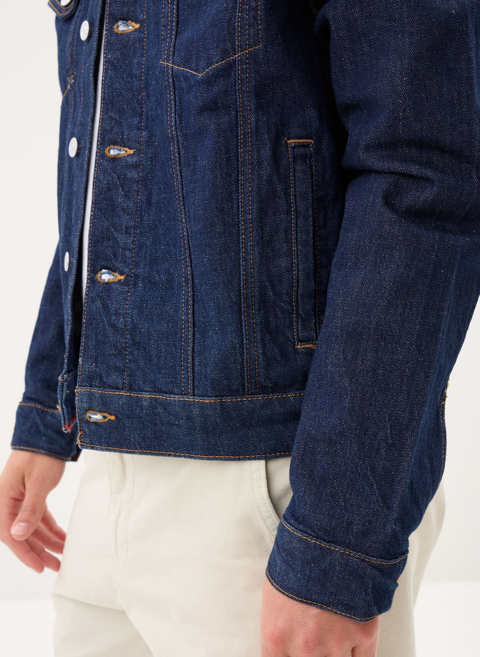 Vestes en jean Ryan Rglr Trckr Jck DM0DM22984 homme bleu Tommy Jeans Vestes en jean Ryan Rglr Trckr Jck DM0DM22984 homme bleu DENIM DARK