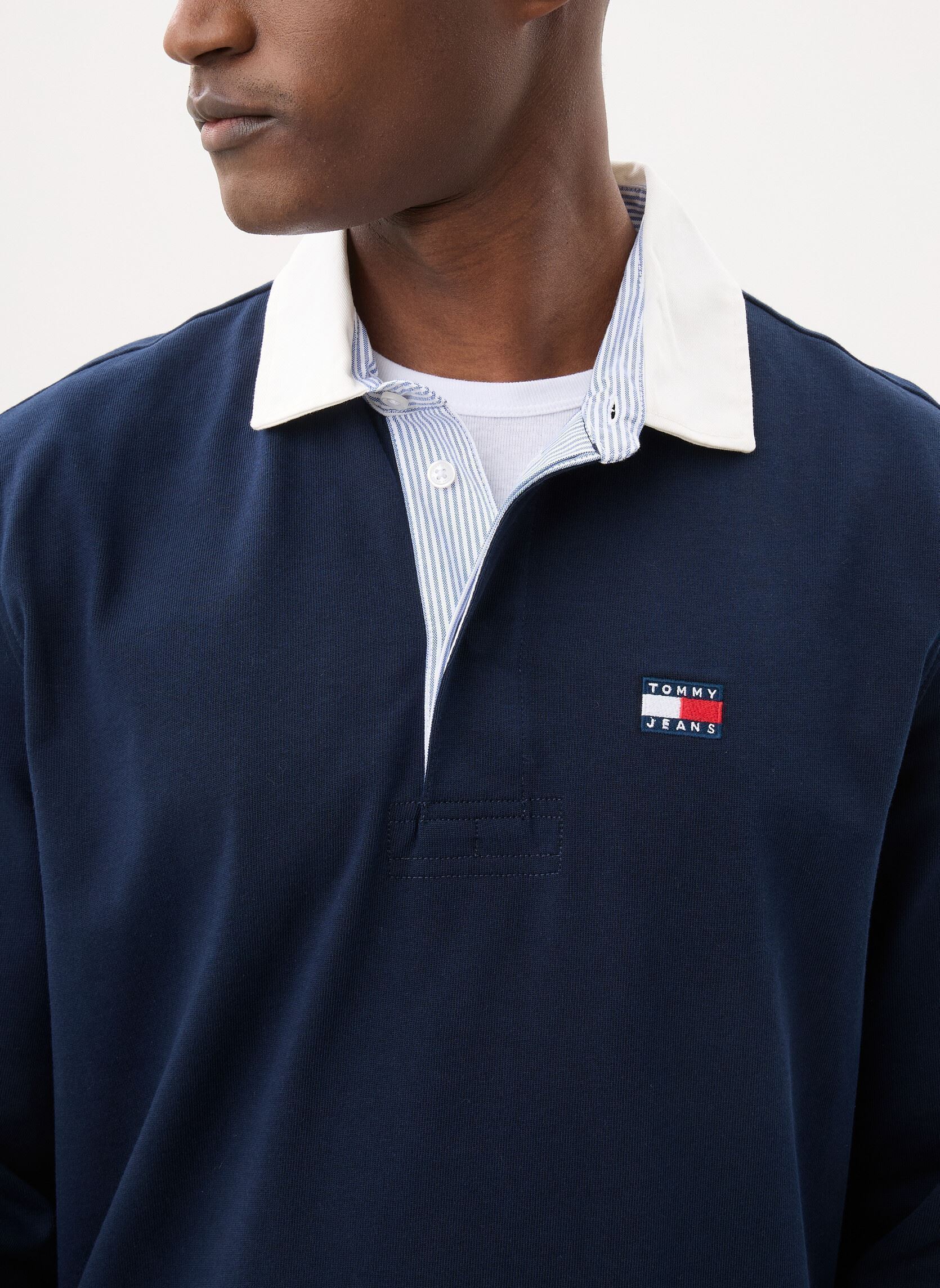 Polos manches courtes Tjm Rlx Ess Badge Ru homme bleu Tommy Jeans Polos manches courtes Tjm Rlx Ess Badge Ru homme bleu DARK NIGHT NAVY