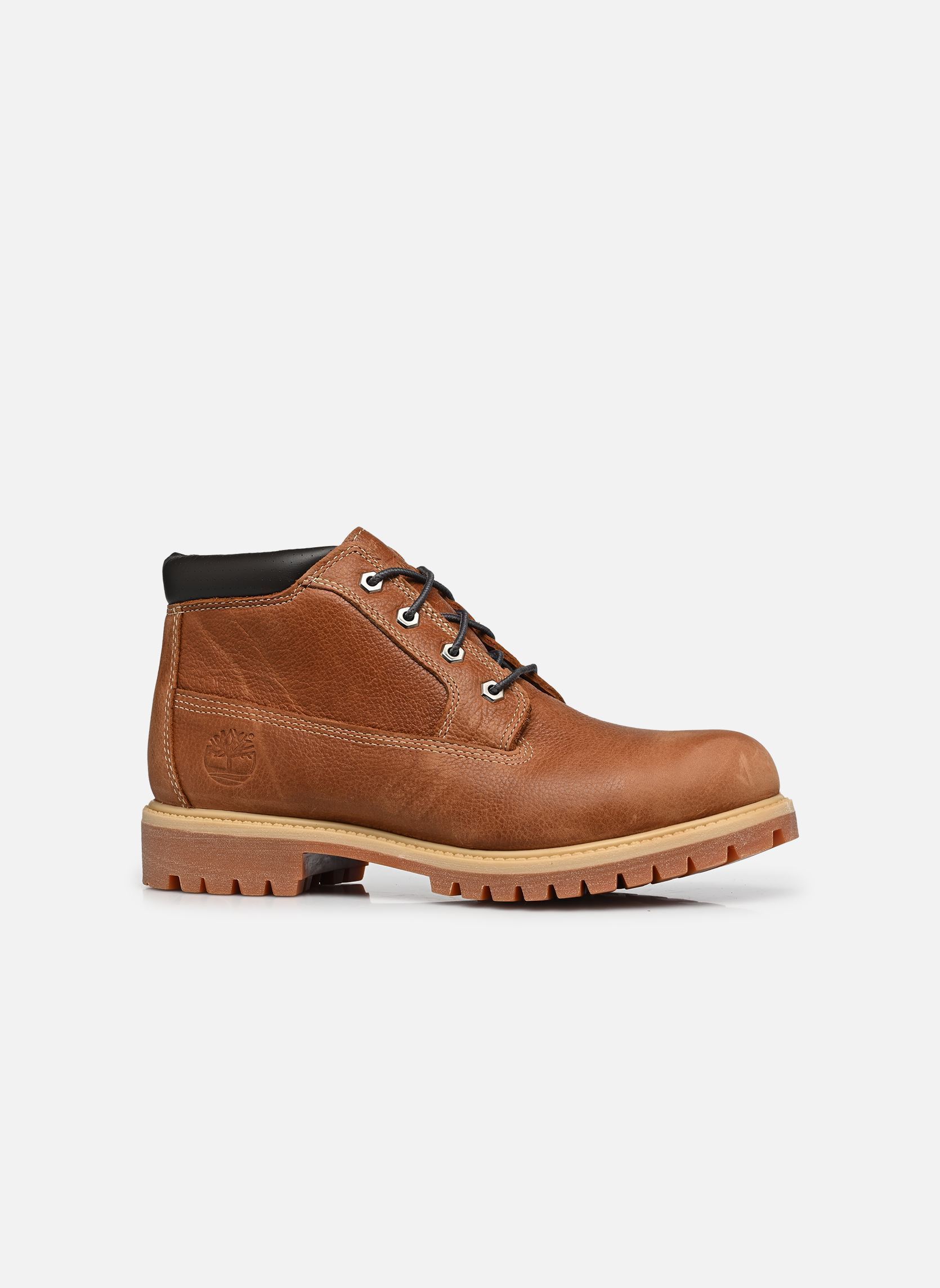 Geschnürte Stiefeletten PREMIUM CHUKKA WB herren braun Timberland Geschnürte Stiefeletten PREMIUM CHUKKA WB herren braun RUST FULL GRAIN W DK GRAY