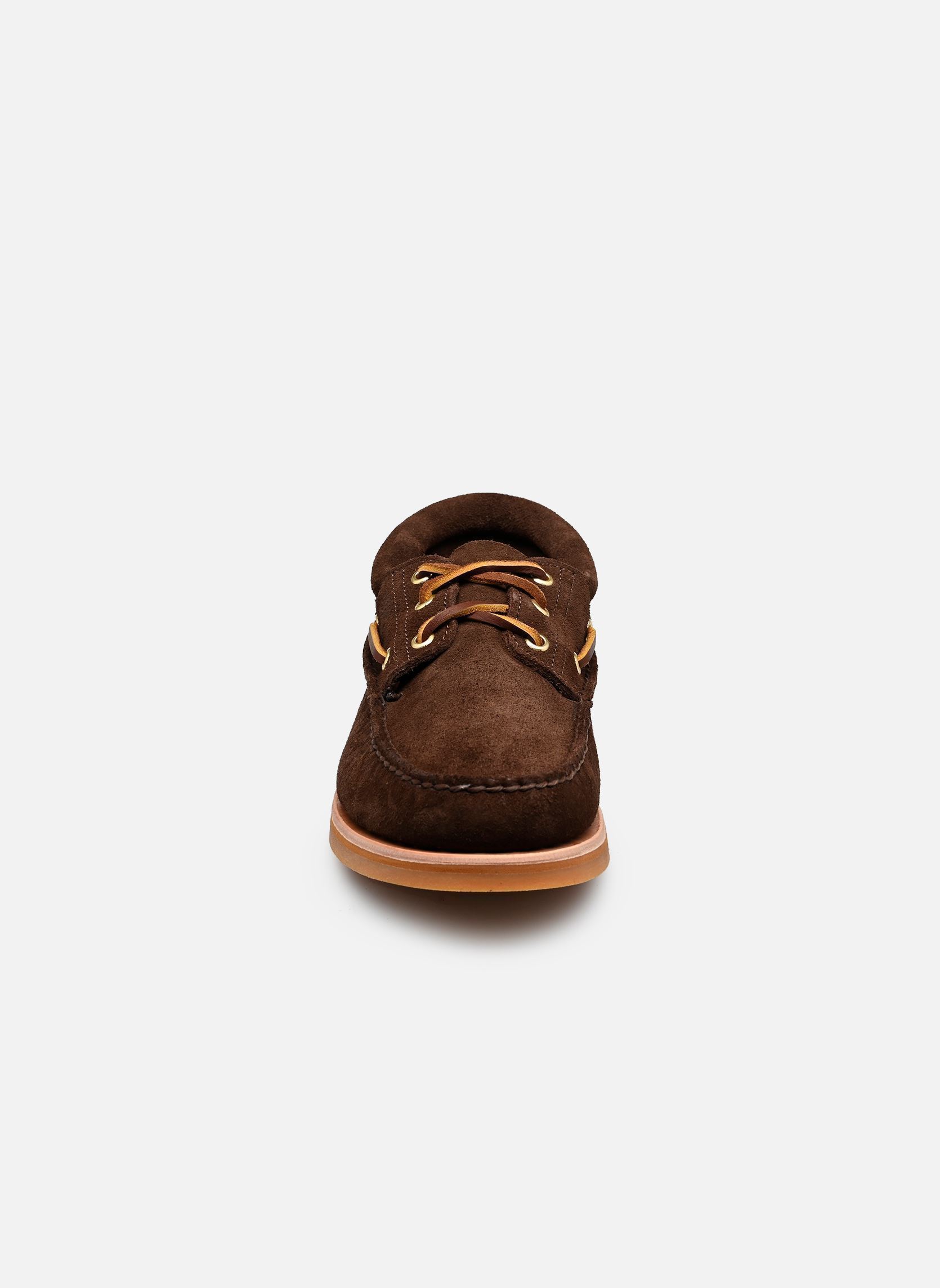 Stadsschoenen CRAFTED BOAT heren bruin Timberland Stadsschoenen CRAFTED BOAT heren bruin DARK BROWN SUEDE