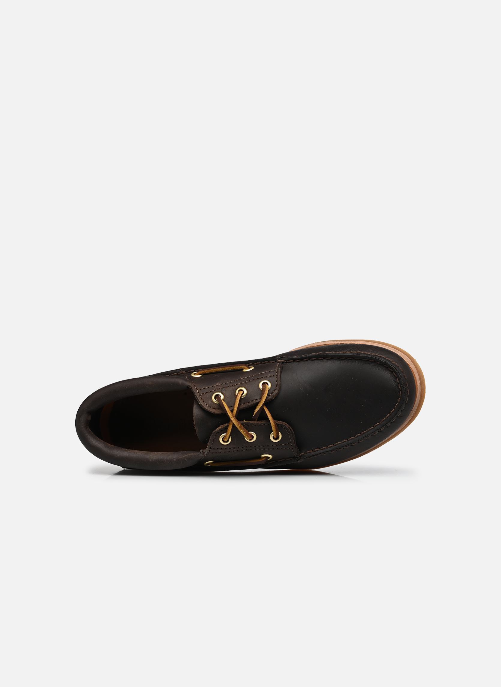 Stadsschoenen CRAFTED BOAT heren bruin Timberland Stadsschoenen CRAFTED BOAT heren bruin DARK BROWN FULL GRAIN