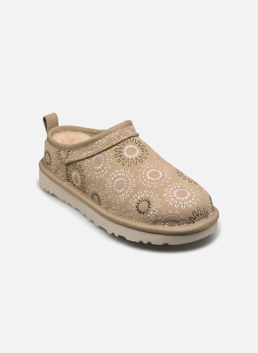 UGG Bottines basses W Classic Micro Sun Stitch femme beige