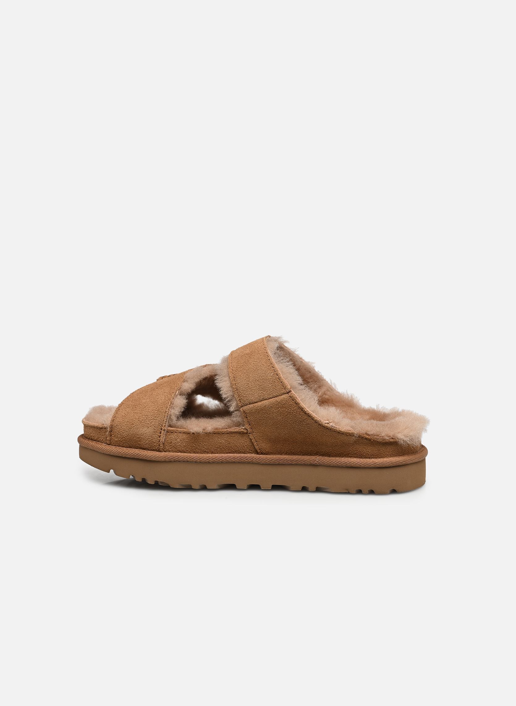 Mules W Greenport Cross Strap Slide femme marron UGG Mules W Greenport Cross Strap Slide femme marron CHESTNUT