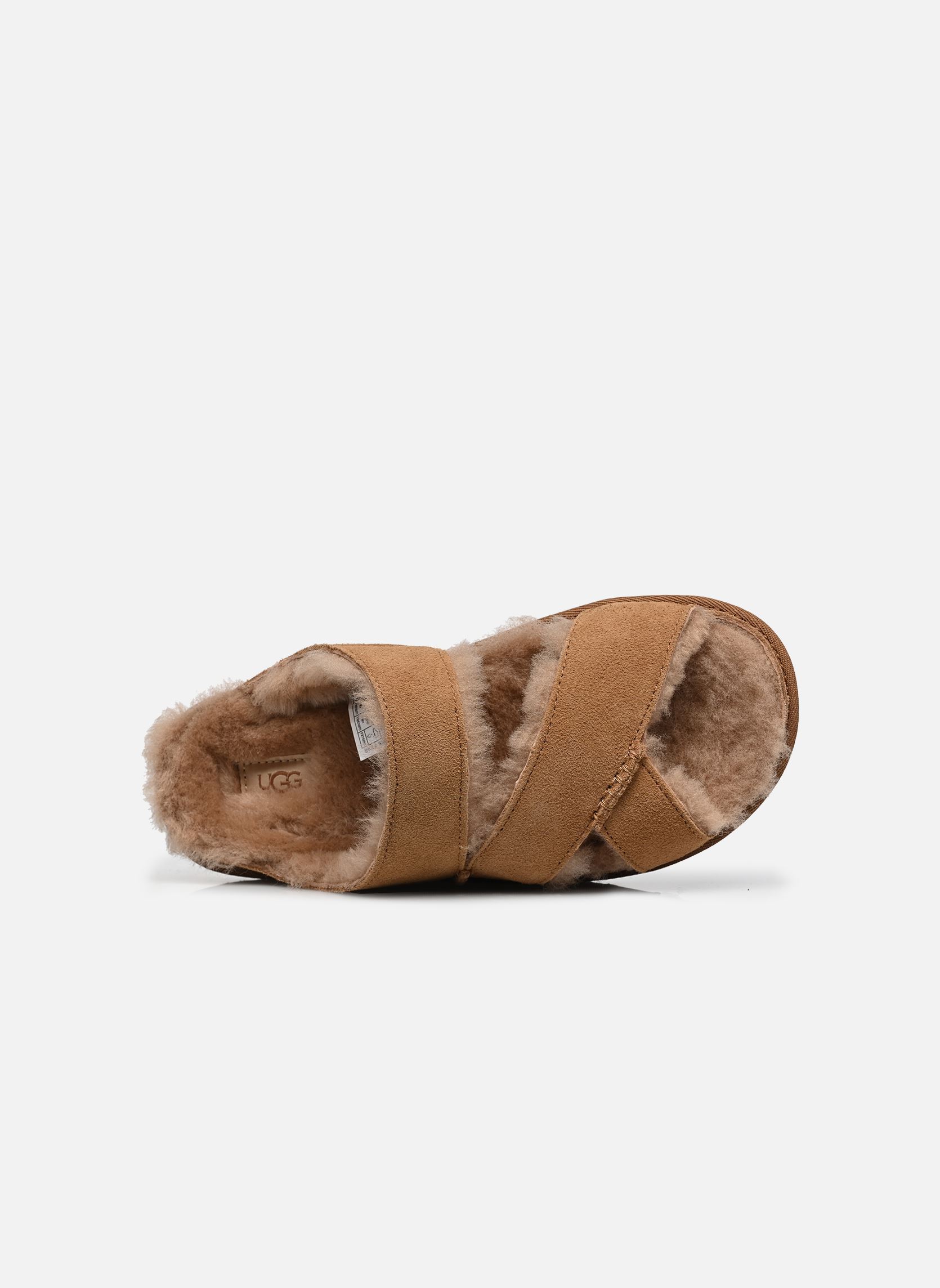 Mules W Greenport Cross Strap Slide femme marron UGG Mules W Greenport Cross Strap Slide femme marron CHESTNUT