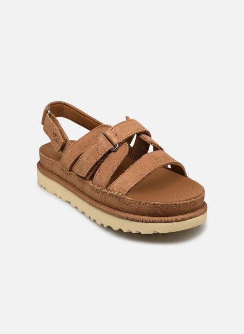 UGG Sandales compensées et plateformes W Goldenstar Gleam femme marron