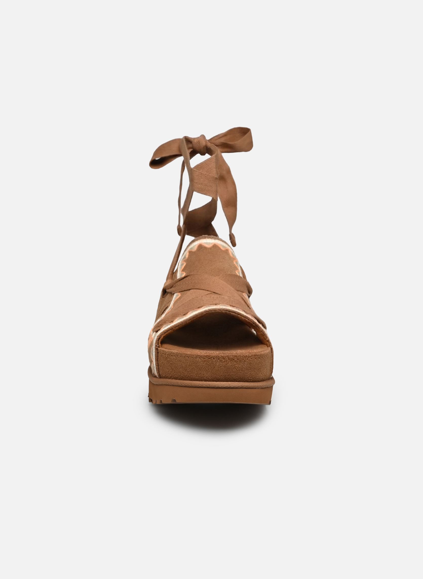 Sandales compensées et plateformes W Goldenstar Hi Artistitch femme marron UGG Sandales compensées et plateformes W Goldenstar Hi Artistitch femme marron CHESTNUT MULTI