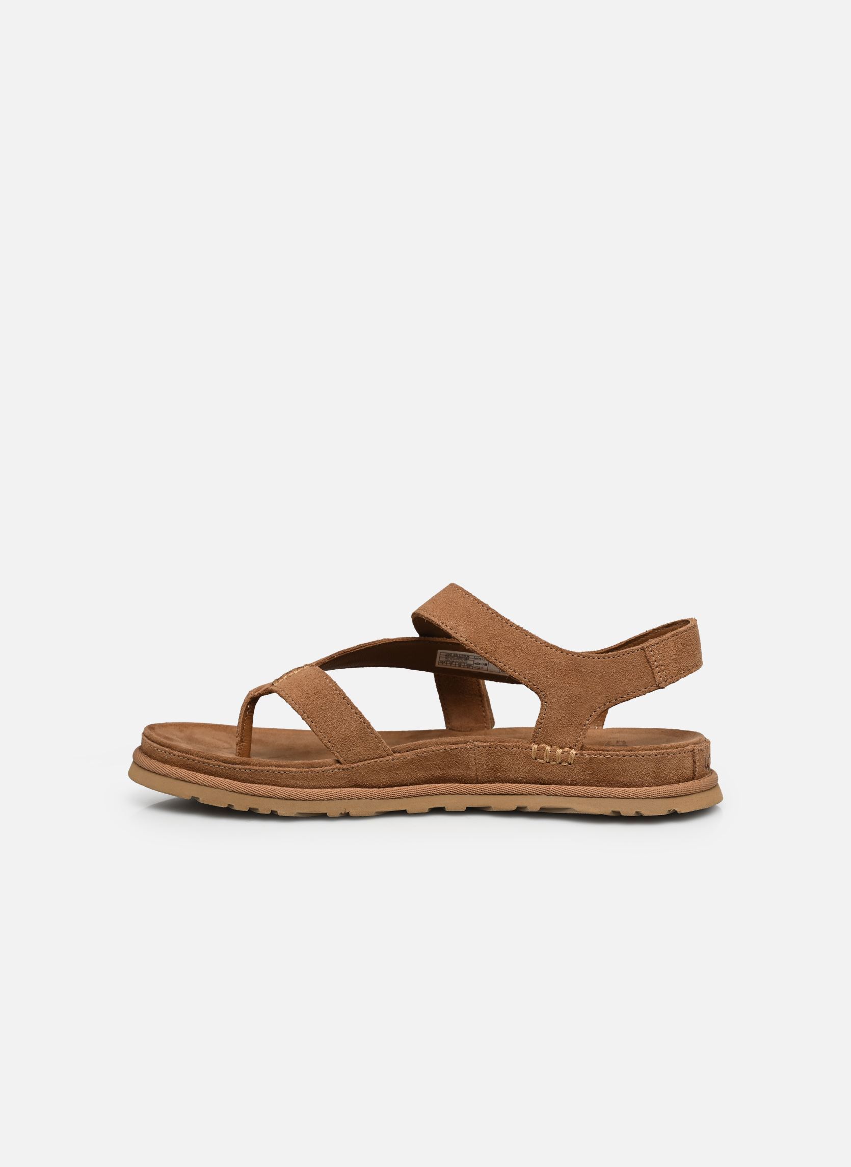Sandalias y plataformas de cuña W Goldengaze Toe Post mujer marrón UGG Sandalias y plataformas de cuña W Goldengaze Toe Post mujer marrón CHESTNUT