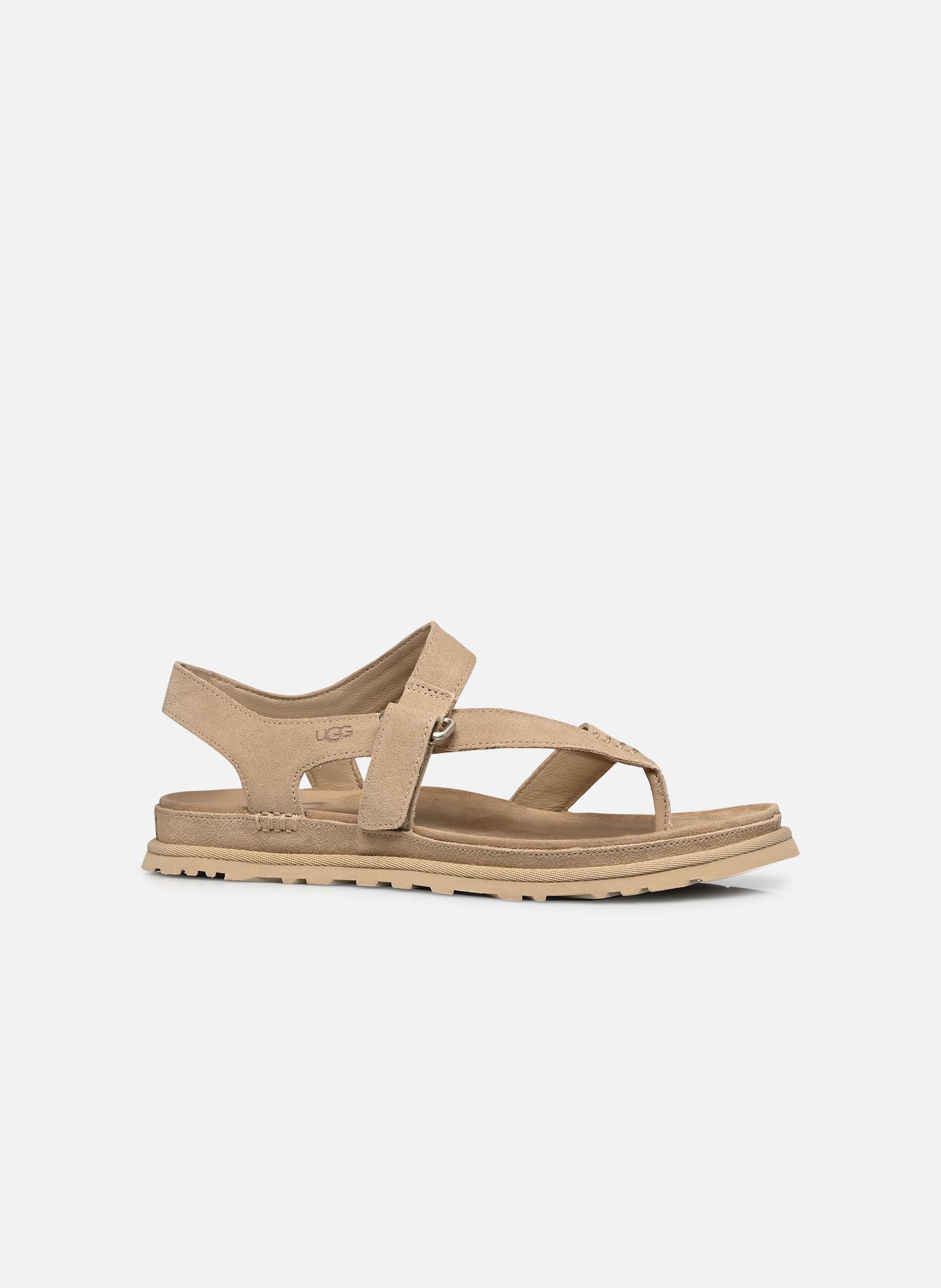 Sandales compensées et plateformes W Goldengaze Toe Post femme beige UGG Sandales compensées et plateformes W Goldengaze Toe Post femme beige SAND