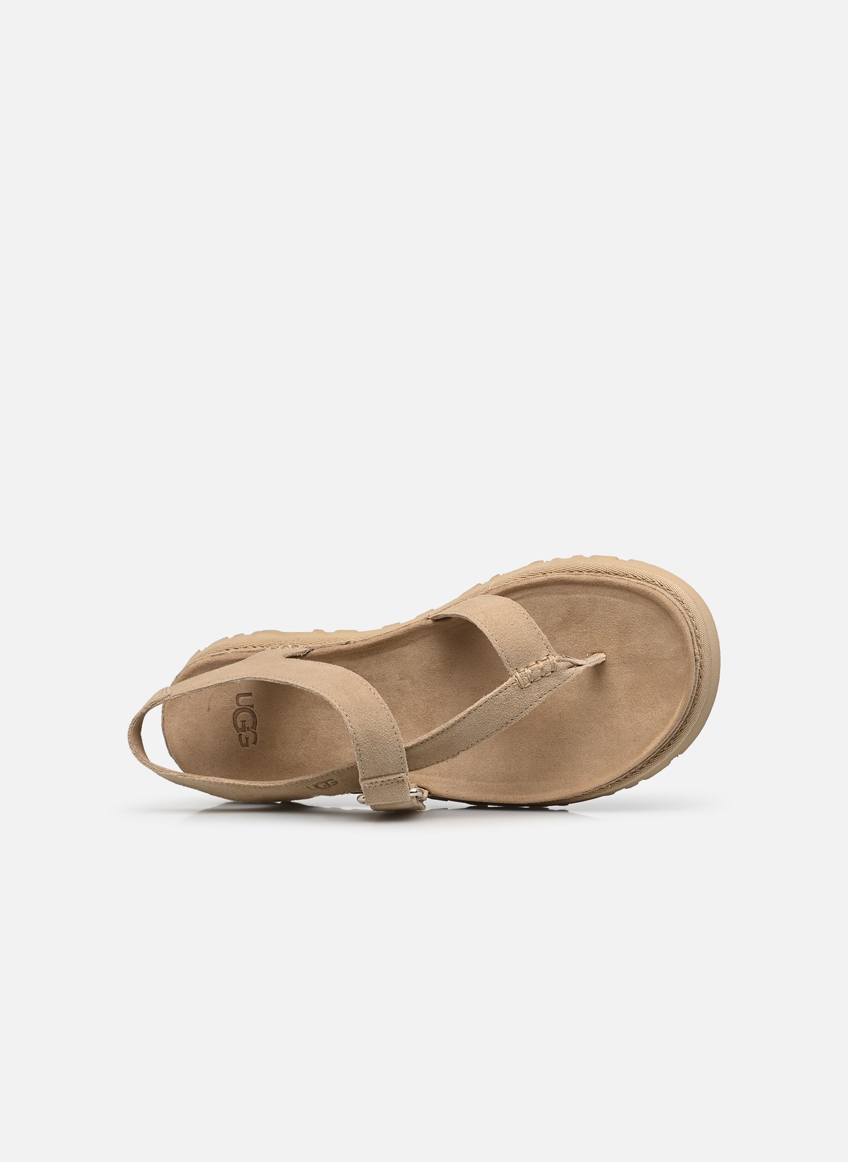 Sandales compensées et plateformes W Goldengaze Toe Post femme beige UGG Sandales compensées et plateformes W Goldengaze Toe Post femme beige SAND