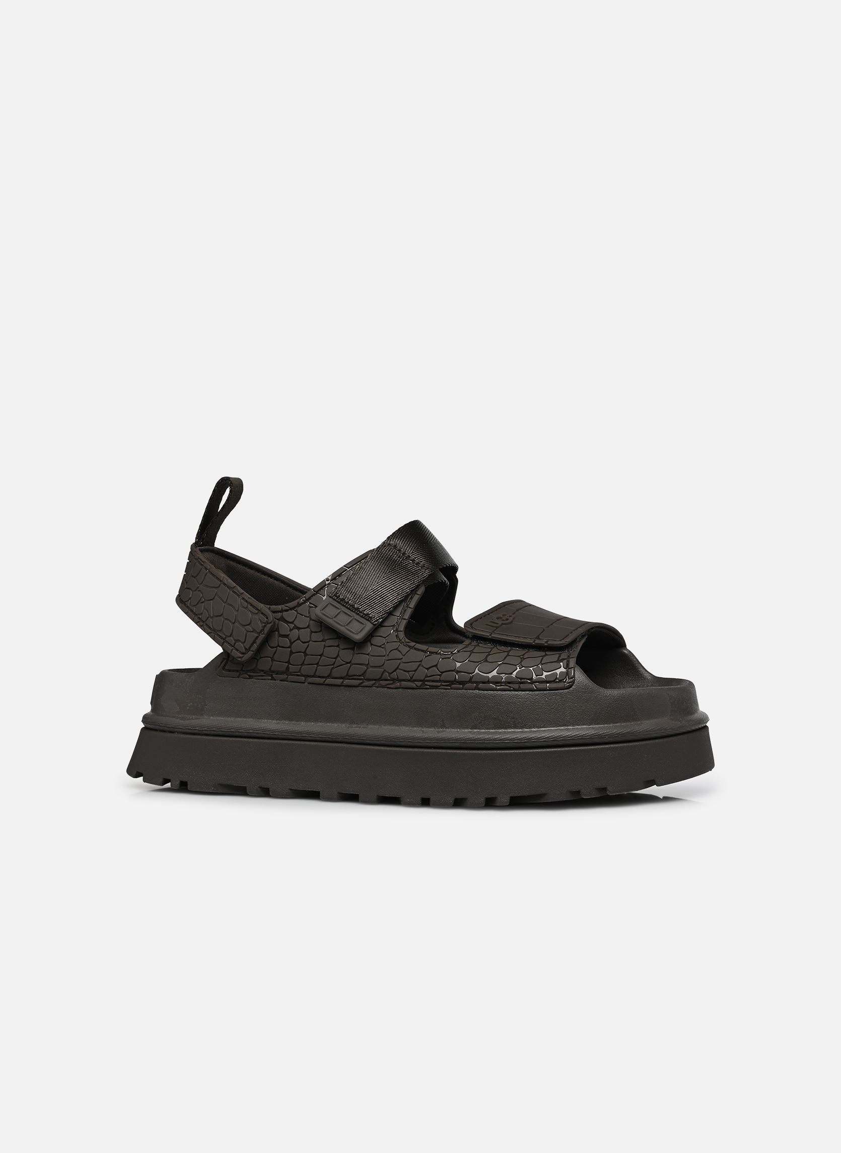 Sandalias y plataformas de cuña W Goldenglow Embossed mujer marrón UGG Sandalias y plataformas de cuña W Goldenglow Embossed mujer marrón DENSE SMOKE