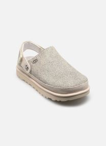 Mules W Goldenstar Crackle Clog femme blanc