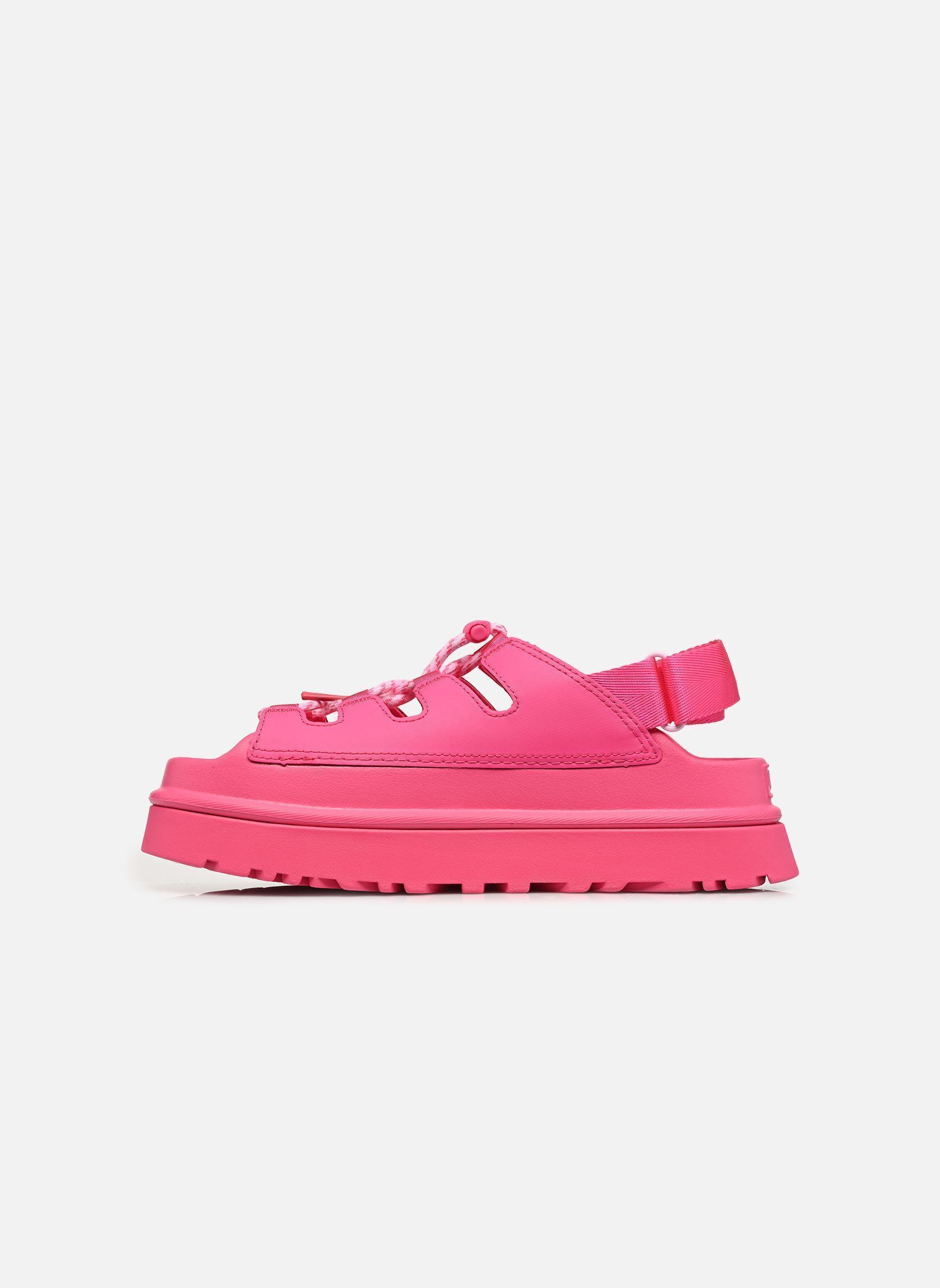 Sandales compensées et plateformes W Goldenglow Toggle femme rose UGG Sandales compensées et plateformes W Goldenglow Toggle femme rose DEEP CORAL