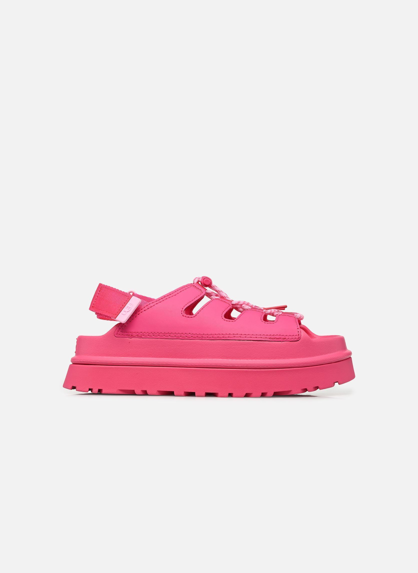 Sandales compensées et plateformes W Goldenglow Toggle femme rose UGG Sandales compensées et plateformes W Goldenglow Toggle femme rose DEEP CORAL