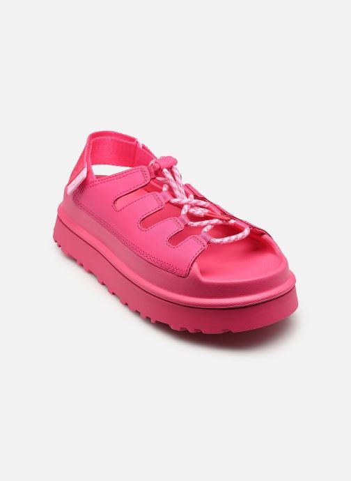UGG Sandalen met sleehak en plateau W Goldenglow Toggle dames roze