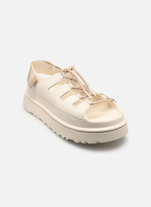 UGG Sandalen met sleehak en plateau W Goldenglow Toggle dames beige