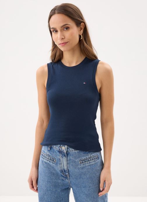 Tommy Hilfiger Tanktops Slim Cody C-Nk Tank WW0WW47806 damen blau