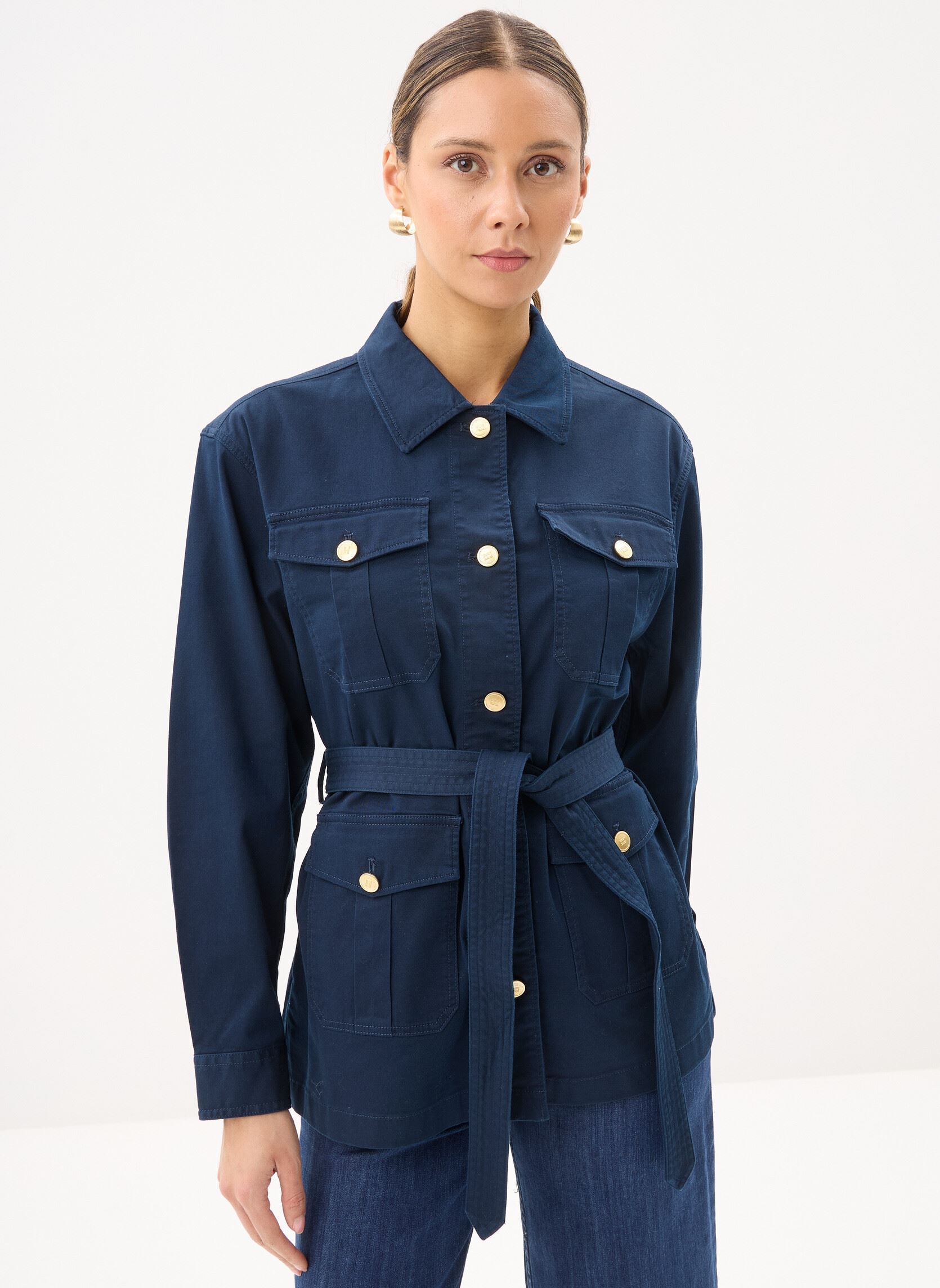 Vêtements Tommy Hilfiger Cotton Gold Button Jacket pour - vue 1