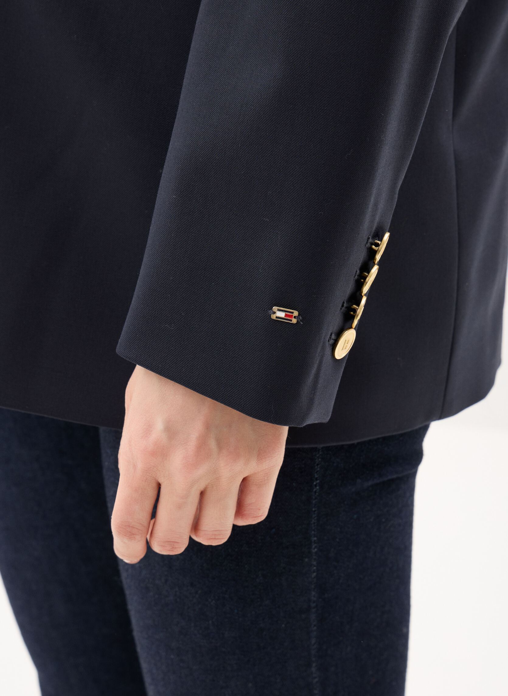Blazer Timeless Wool Db Bla dames blauw Tommy Hilfiger Blazer Timeless Wool Db Bla dames blauw DARK NIGHT NAVY