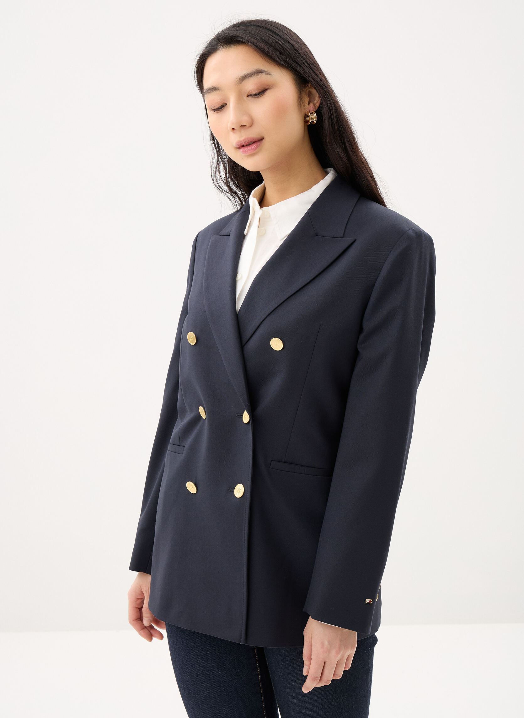 Vêtements Tommy Hilfiger Timeless Wool Db Bla pour