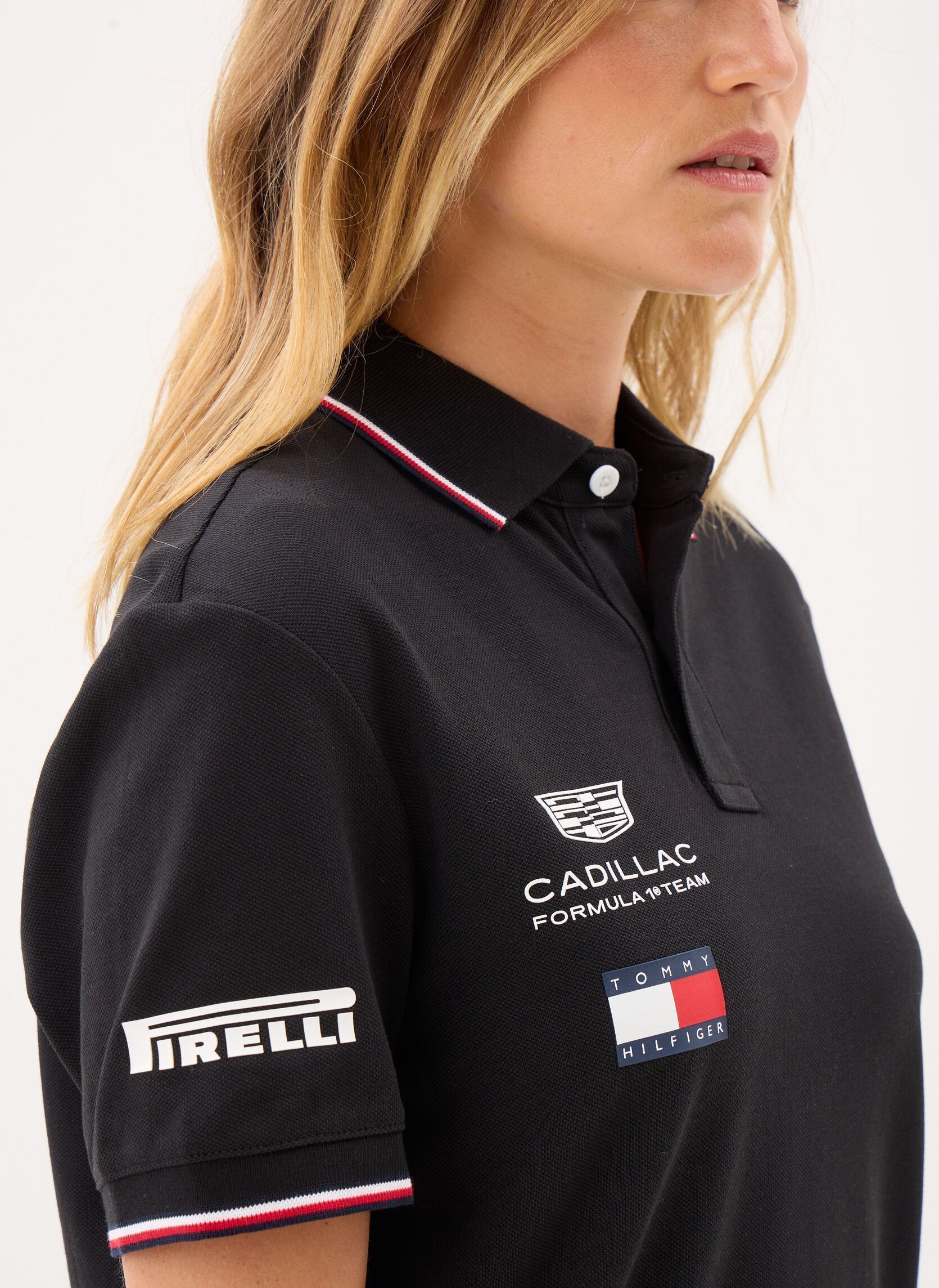 Polo's Th X Cf1 Replica Pol zwart Tommy Hilfiger Polo's Th X Cf1 Replica Pol zwart BLACK